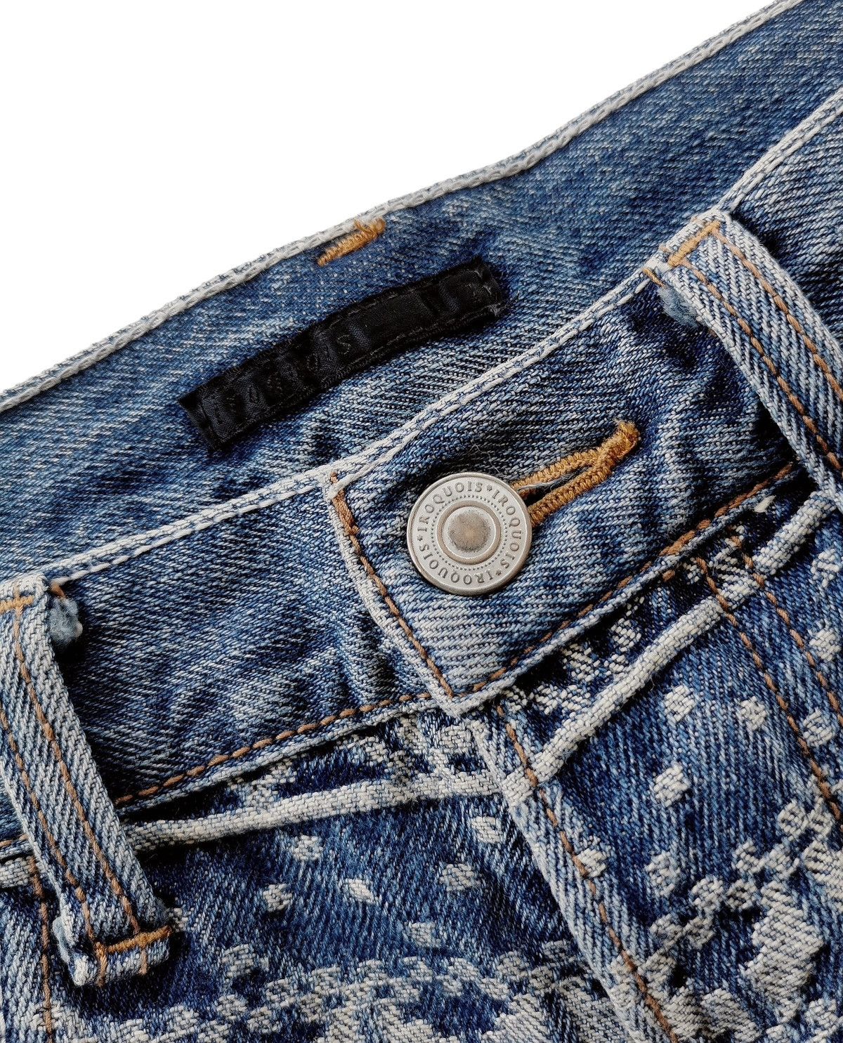 Iroquois Japan Japanese Brand Iroquois Slim Jeans Damask Pattern - 30x43 Size US 30 / EU 46 - 10 Thumbnail