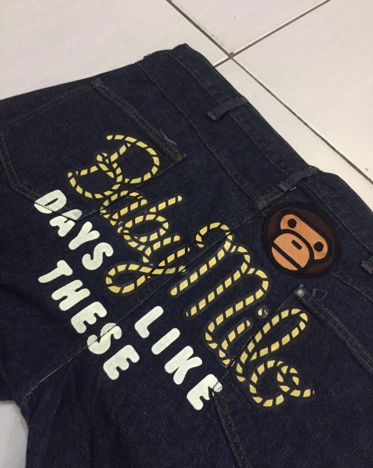 Bape BAPE x Baby Milo "Days Like These" Denim Jeans 38x32 Size US 38 / EU 54 - 3 Thumbnail