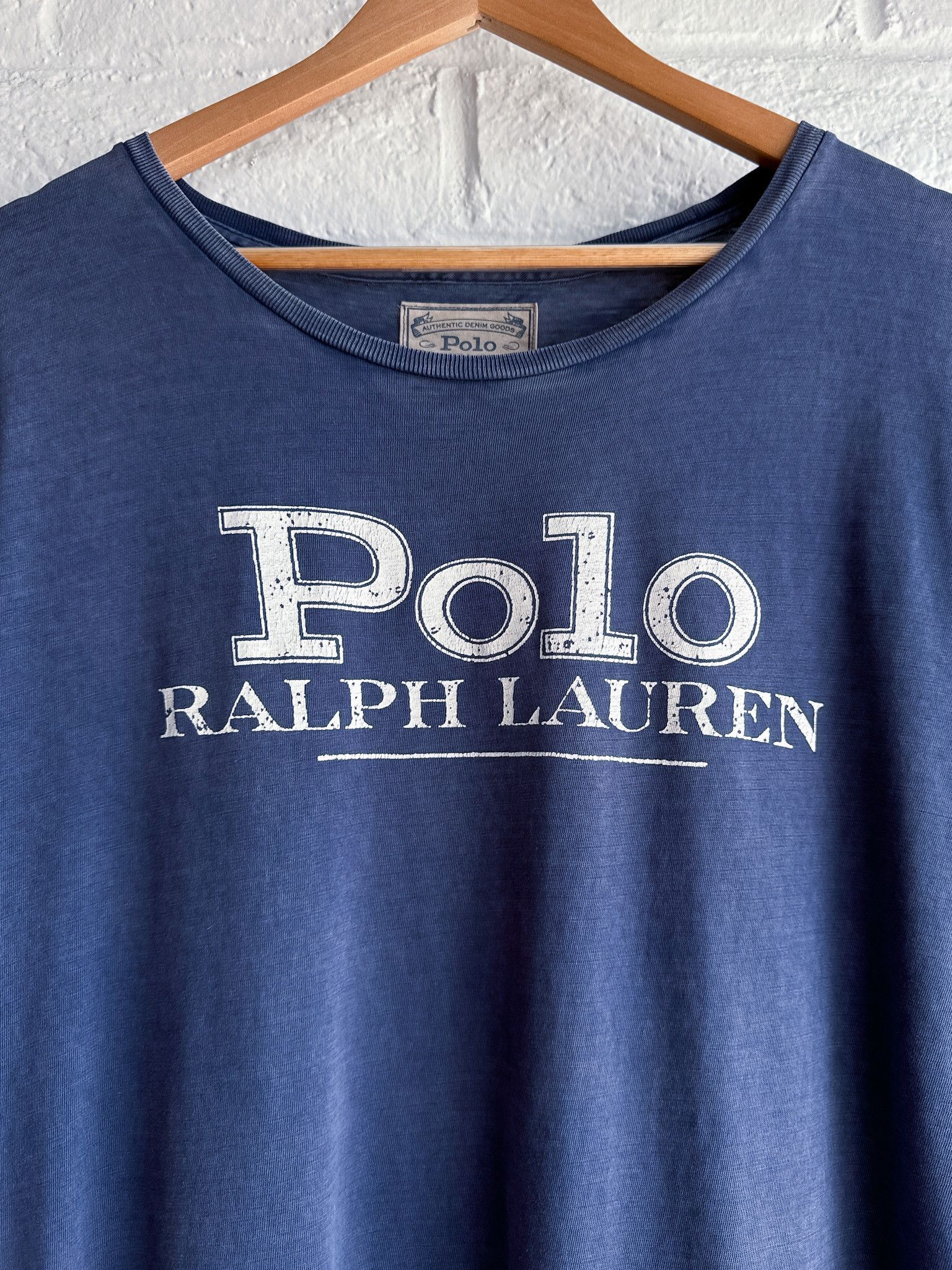 Polo Ralph Lauren Polo Ralph Lauren Graphic T Shirt Blue Size XL Single Stitch Size US XL / EU 56 / 4 - 2 Thumbnail