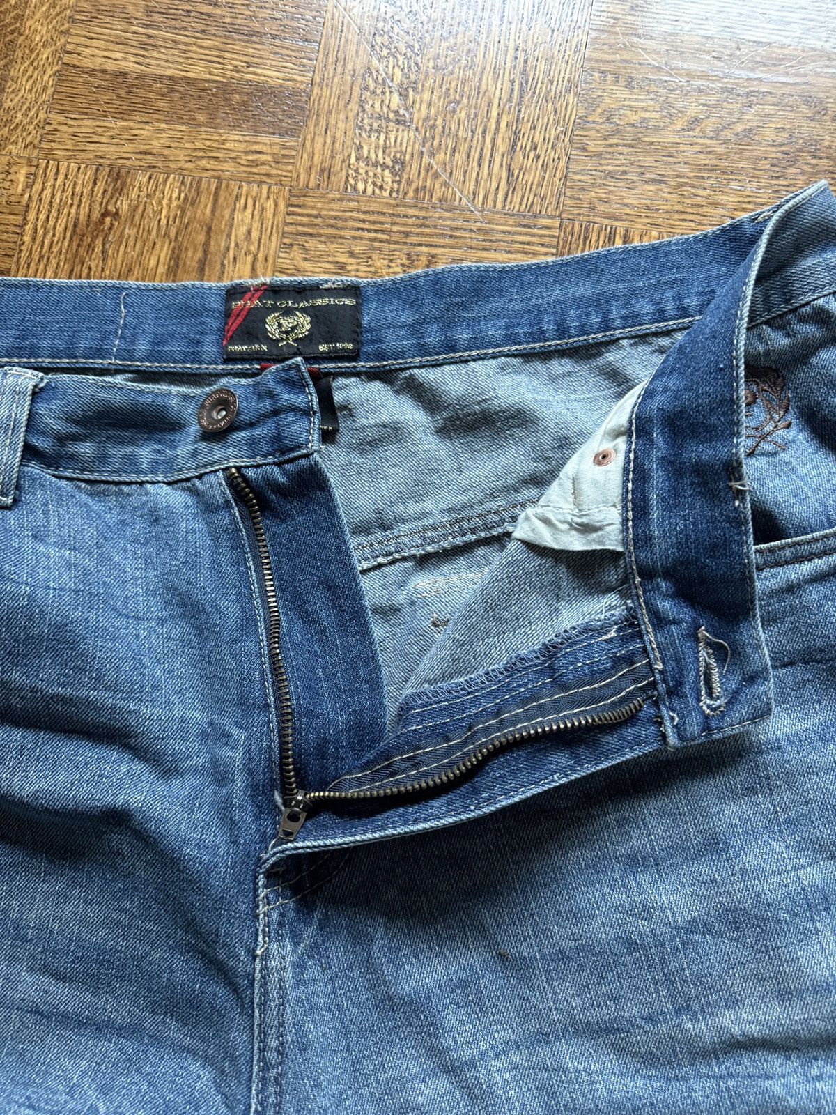 Phat Farm Vintage Y2K Phat Farm Baggy Embroidered Denim Shorts Size US 36 / EU 52 - 8 Thumbnail