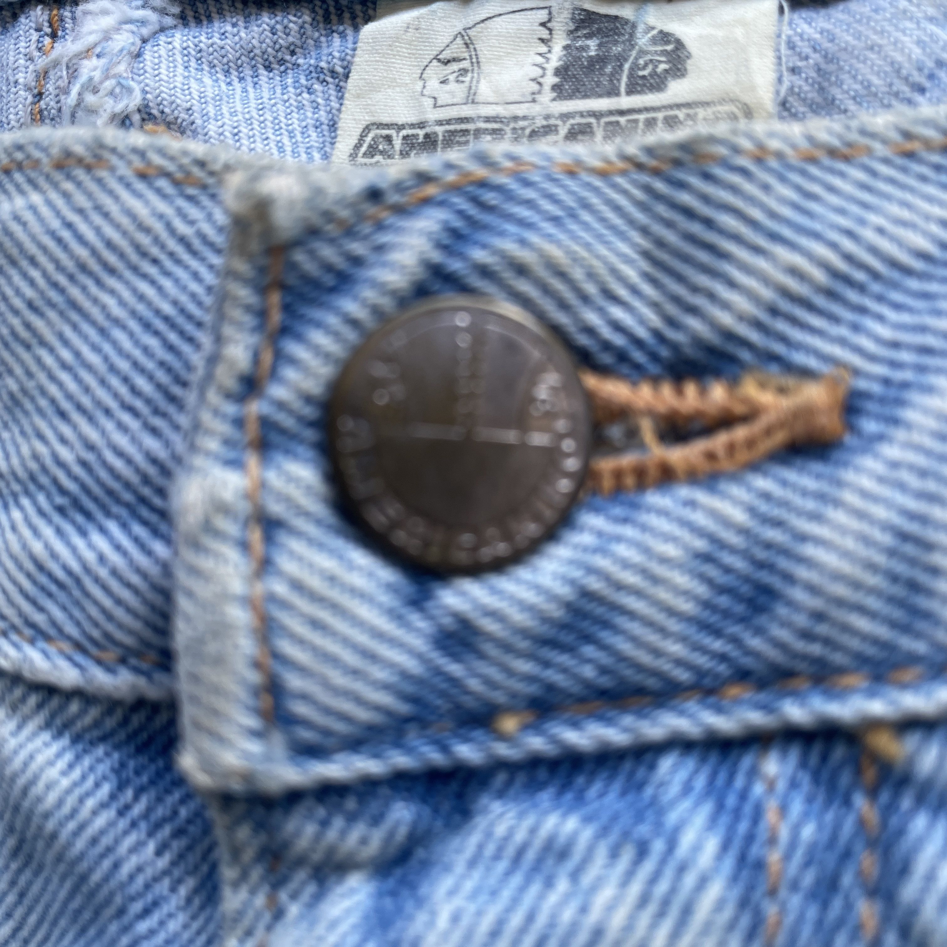 Jean × Vintage Vintage Americano Rusty/Dirty Denim Pants Baggy Jeans Size US 35 - 7 Thumbnail