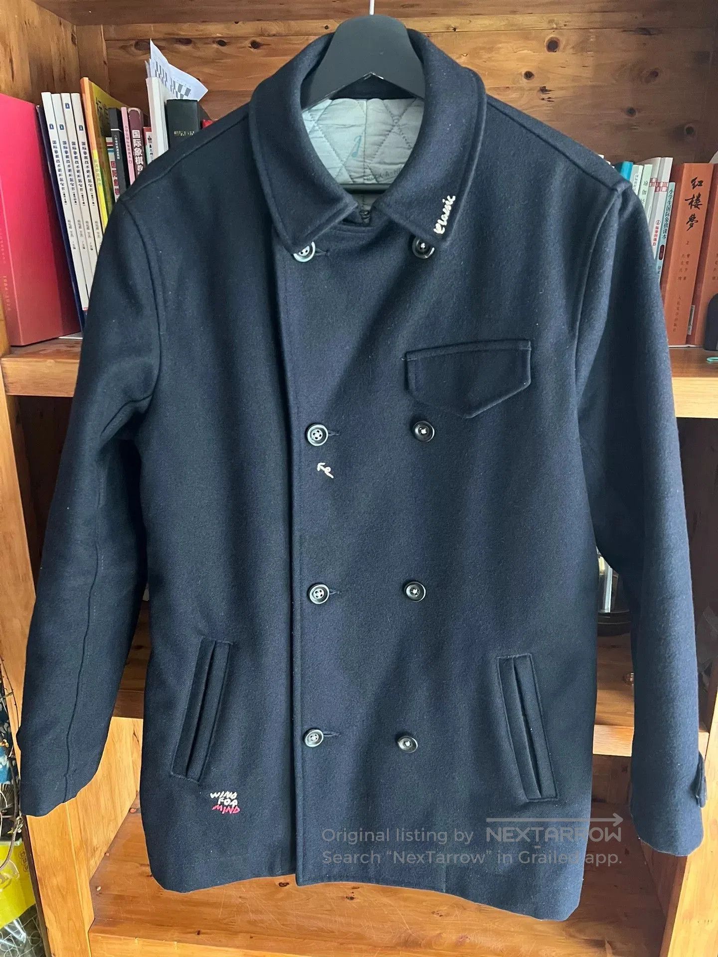 Porter Classic classic black melton wool double-breasted coat. Size US M / EU 48-50 / 2 - 2 Thumbnail