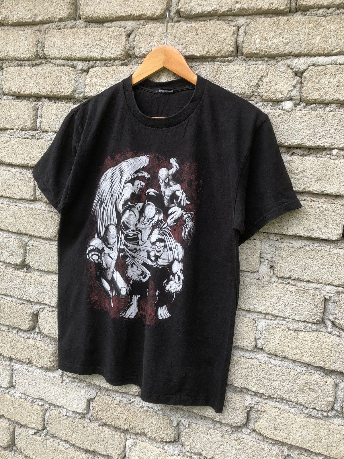 DC Comics × Marvel Comics × Vintage Vintage Y2K Mad Engine Marvel Characters Tshirt Size US M / EU 48-50 / 2 - 3 Thumbnail