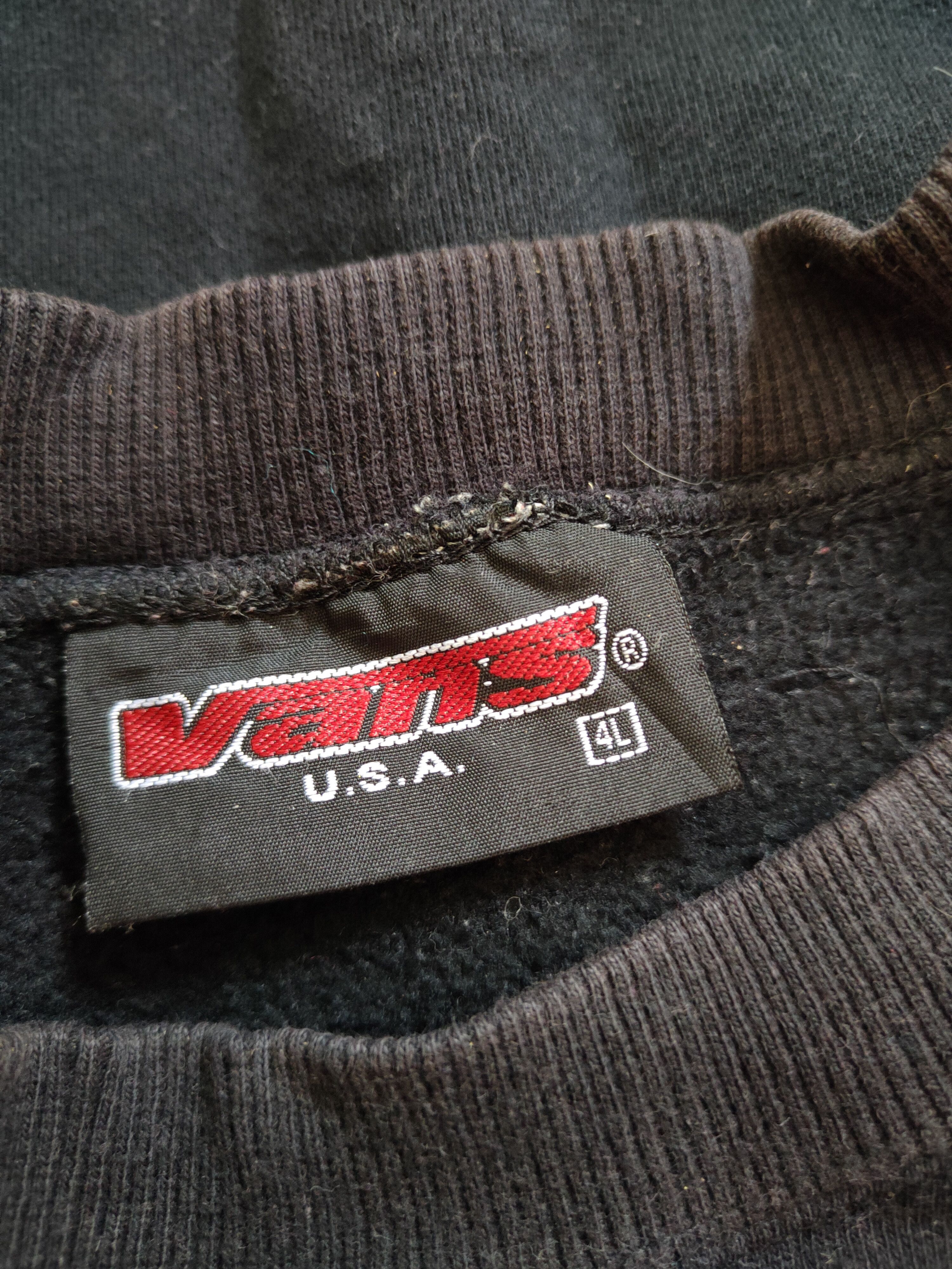 Japanese Brand × Vans × Vintage Vans Black ripped distressed vintage Sweatshirts #S2013 Size US XXL / EU 58 / 5 - 16 Thumbnail
