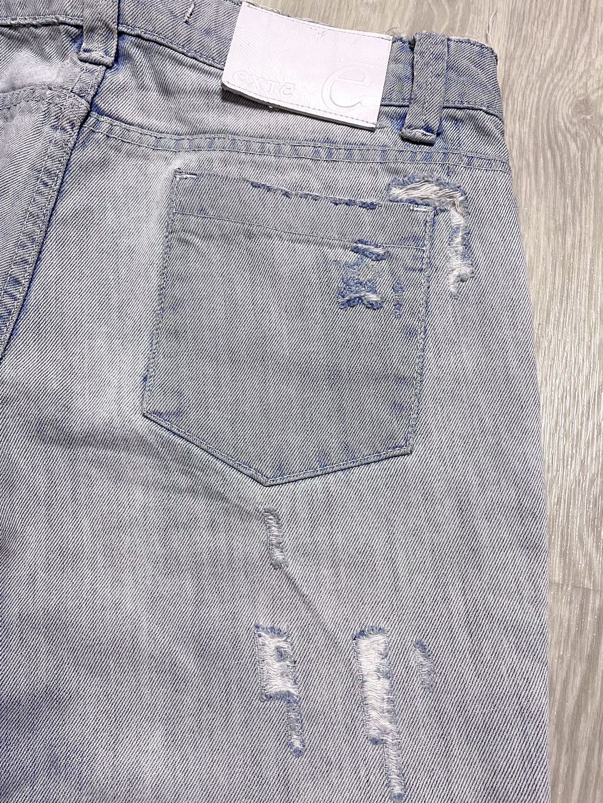 Other J’s Exte Washed Blue Distressed Torn Jeans Denim Size 27" / US 4 / IT 40 - 8 Thumbnail