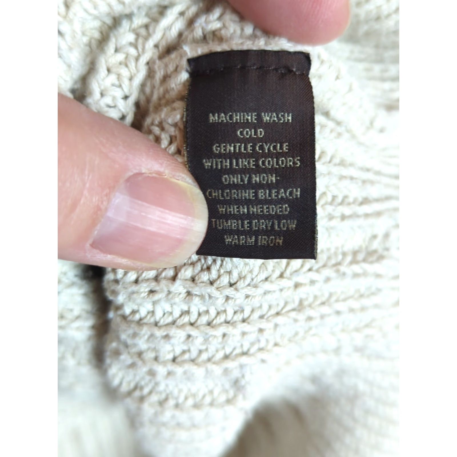 Tasso Elba Tasso Elba Sweater Mens XL Ivory Pullover Cable-Knit 1/4 Zip Mock Neck Long Sleeve Knit Cotton Size US XL / EU 56 / 4 - 5 Thumbnail