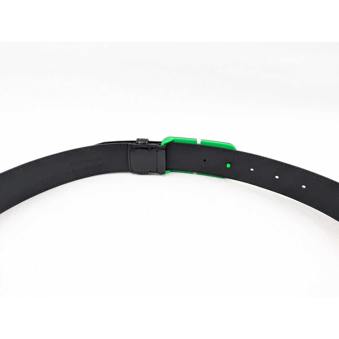 Balenciaga o1rshd1 Q:2 / Size:105 / BB Hourglass Large Belt Black/Green Size 40 - 15 Thumbnail