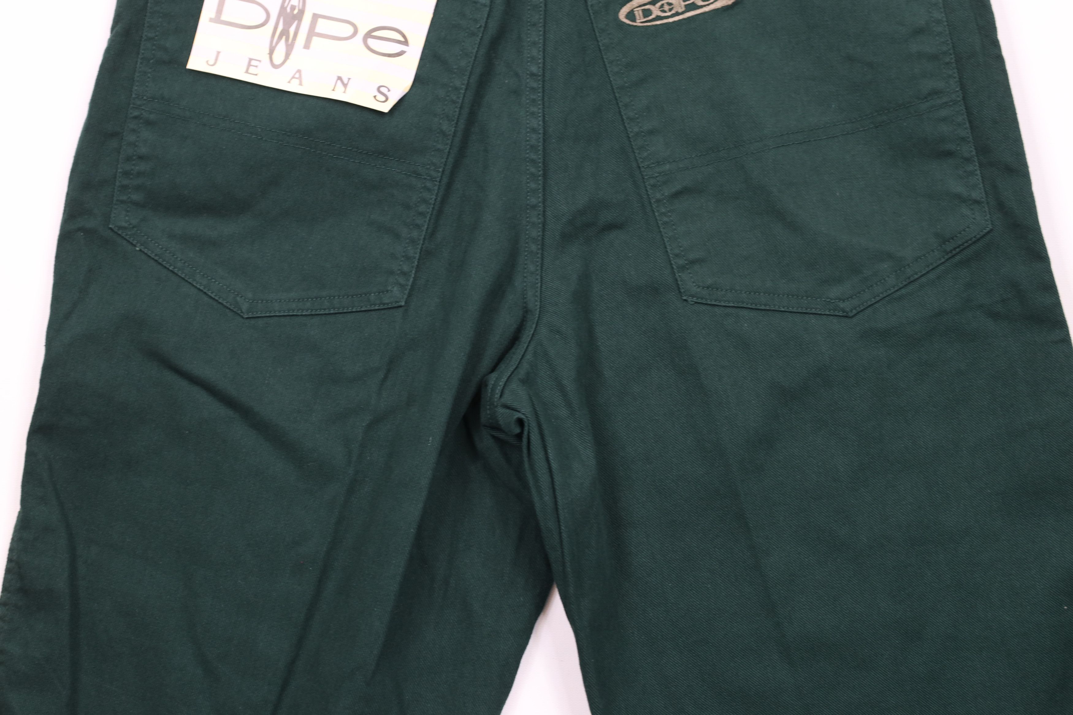 Vintage NOS Vintage 90s Streetwear Fit Denim Shorts Jorts Green Size US 34 / EU 50 - 11 Thumbnail