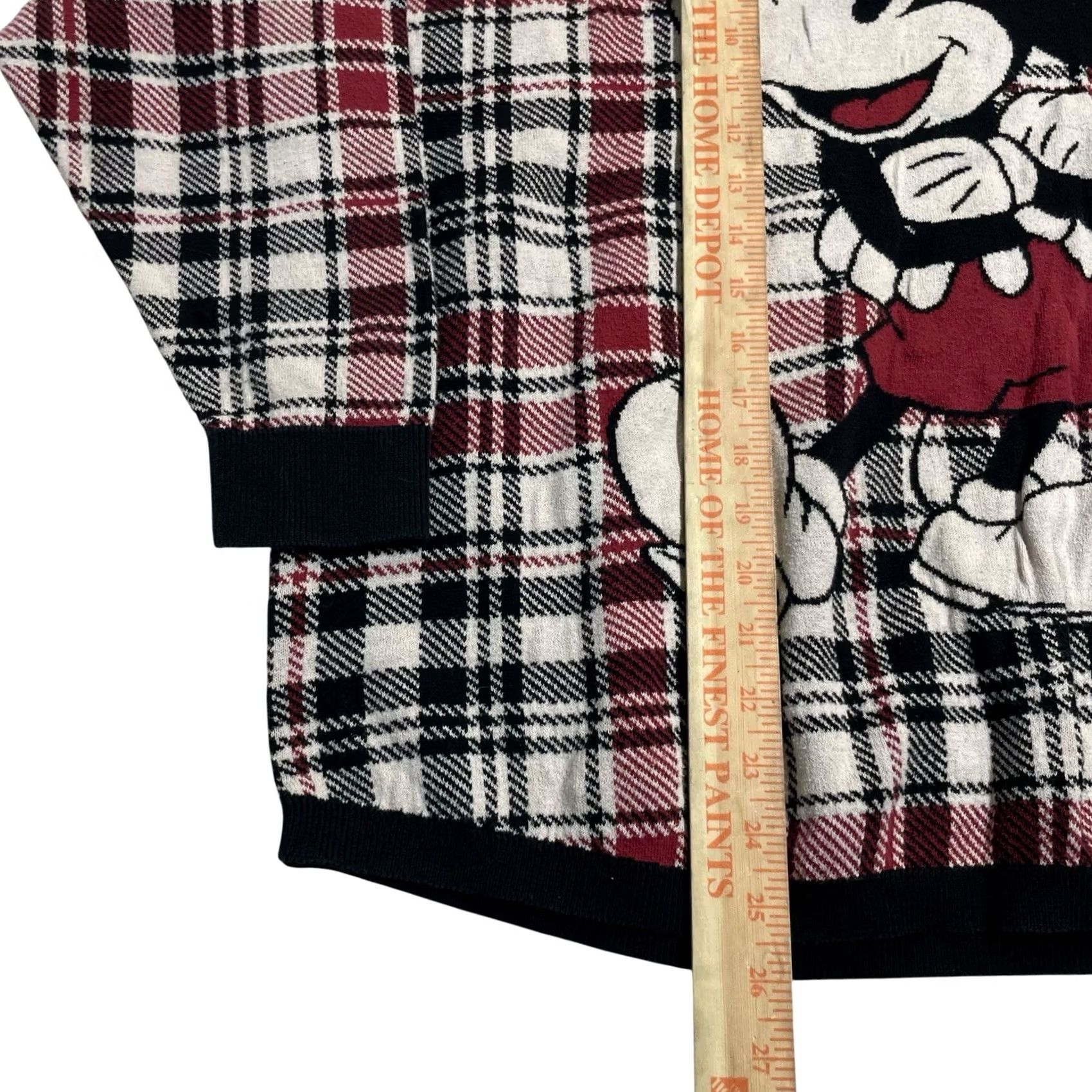 Disney VINTAGE Disney Spirit Jersey Mickey Mouse Plaid Crewneck Sweater Women Sz M Size M / US 6-8 / IT 42-44 - 3 Thumbnail