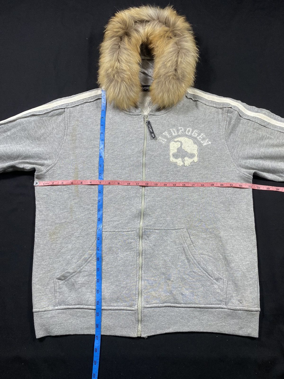 Japanese Brand Hydrogen Skull Pullover fur zip Hoodie ifsixwas9 style Size US XL / EU 56 / 4 - 10 Thumbnail