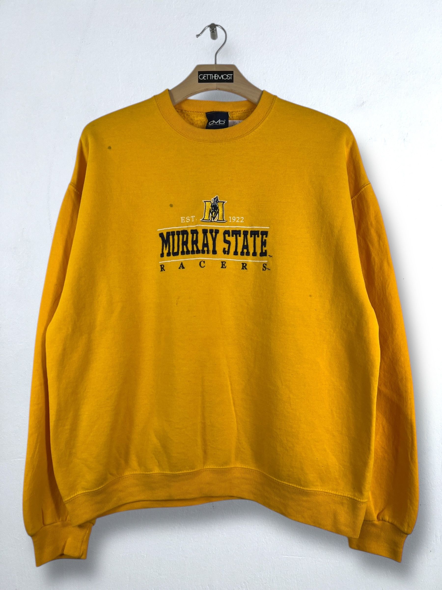 Vintage No.5085 VTG Murray State Racers Embroidery Sweatshirt (L) Size US L / EU 52-54 / 3 - 1 Thumbnail
