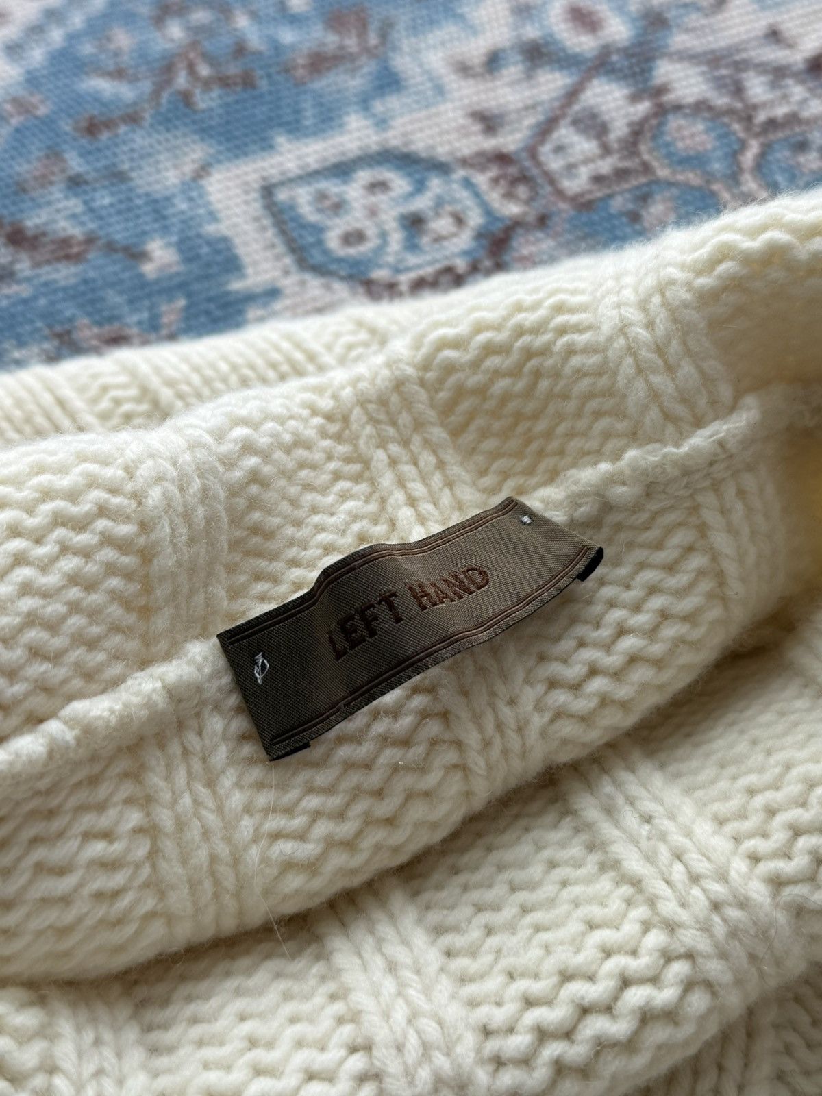 Left Hand Archive 90s Left Hand Massimo Osti Lambswool Knit Sweater Size US L / EU 52-54 / 3 - 4 Thumbnail