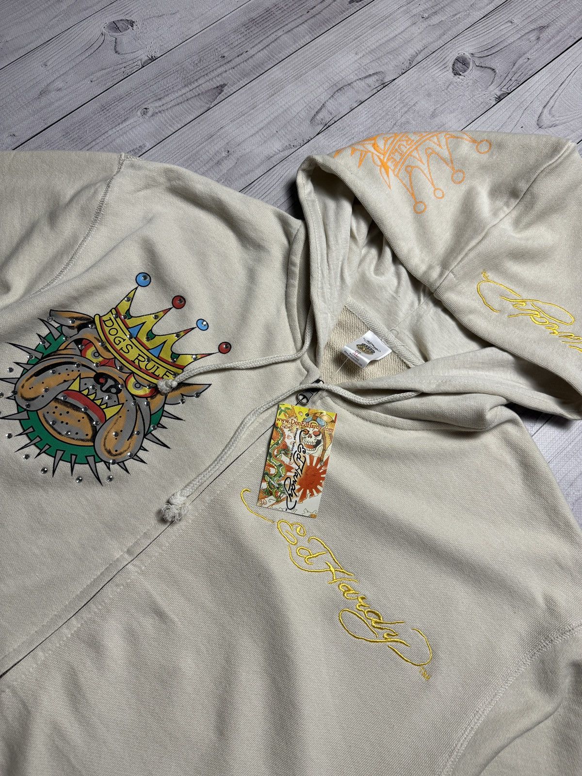 Ed Hardy Christian Audigier Ed Hardy zip hoodie big logo dogs Size US XXL / EU 58 / 5 - 3 Thumbnail