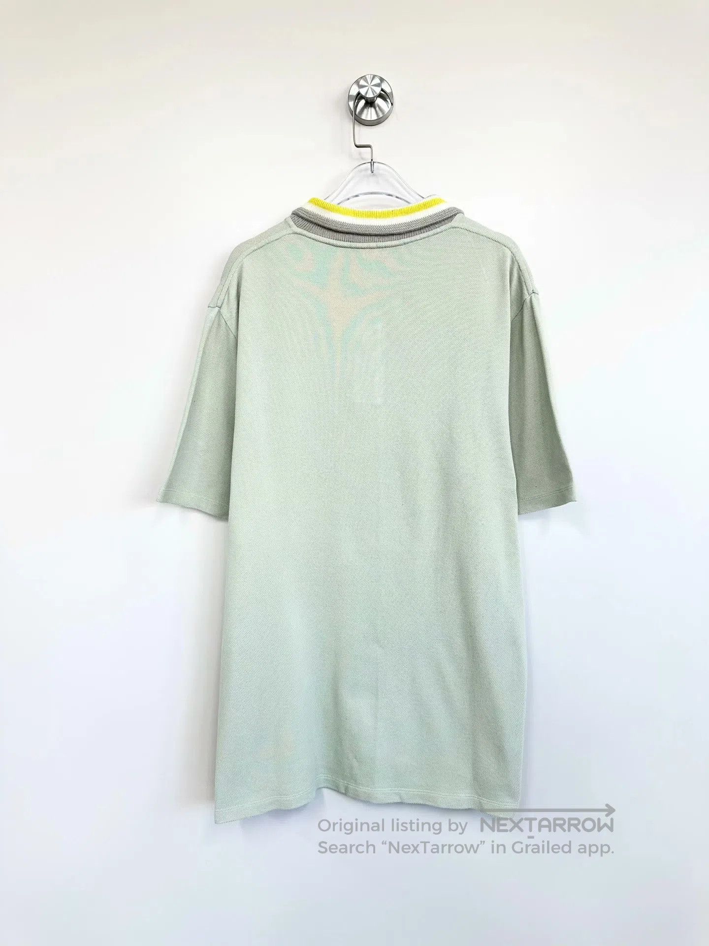 Loewe Loewe Rock gray embroidered logo polo shirt| Size US L / EU 52-54 / 3 - 2 Thumbnail