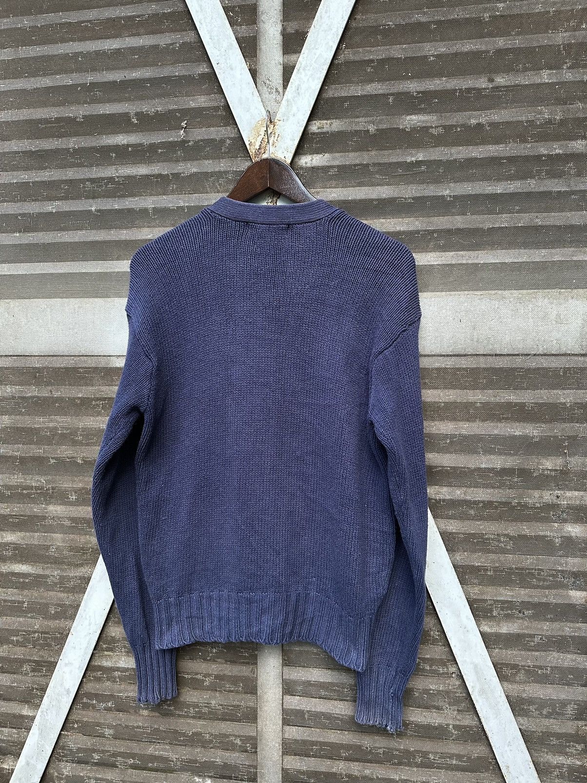 Vintage THRASHED Faded Polo Ralph Laurent Cardigan Size US M / EU 48-50 / 2 - 11 Thumbnail