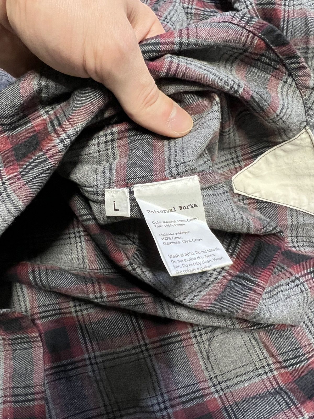Universal Works Universal Works Flannel Button Up Shirt Tartan Check Size US L / EU 52-54 / 3 - 7 Thumbnail