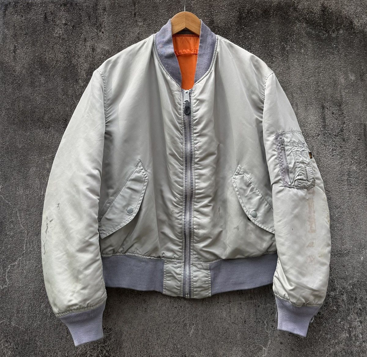 Alpha Industries VTG Alpha Industries Flyers Intermediate Ma-1 Bomber Jacket Size US XL / EU 56 / 4 - 1 Thumbnail