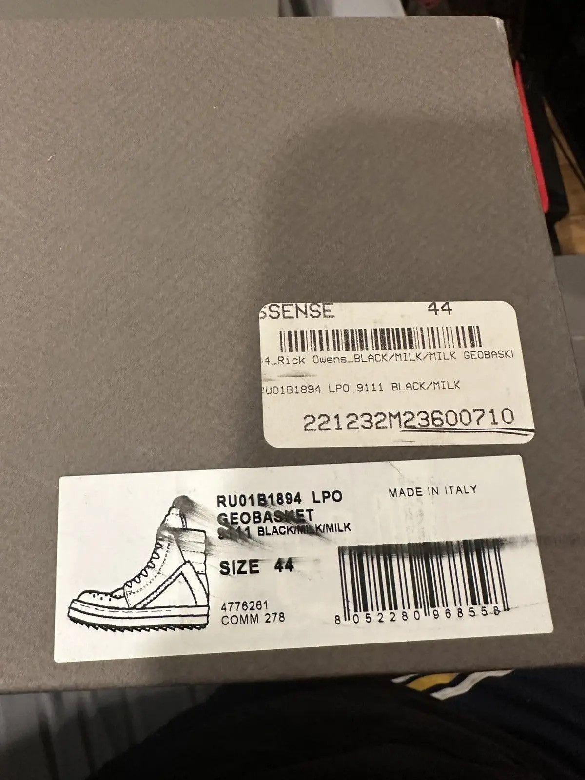 Rick Owens Rick Owens Geobasket Size US 11 / EU 44 - 6 Thumbnail