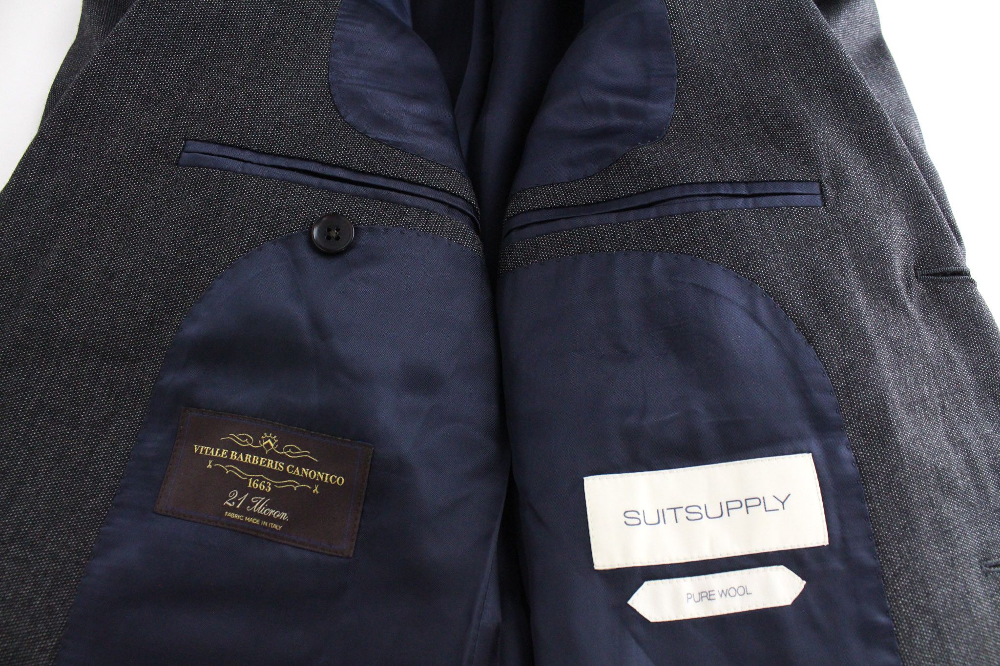 Suitsupply WASHINGTON UK36R Grey Extra Slim Wool Blazer 73233 Size 36R - 5 Thumbnail