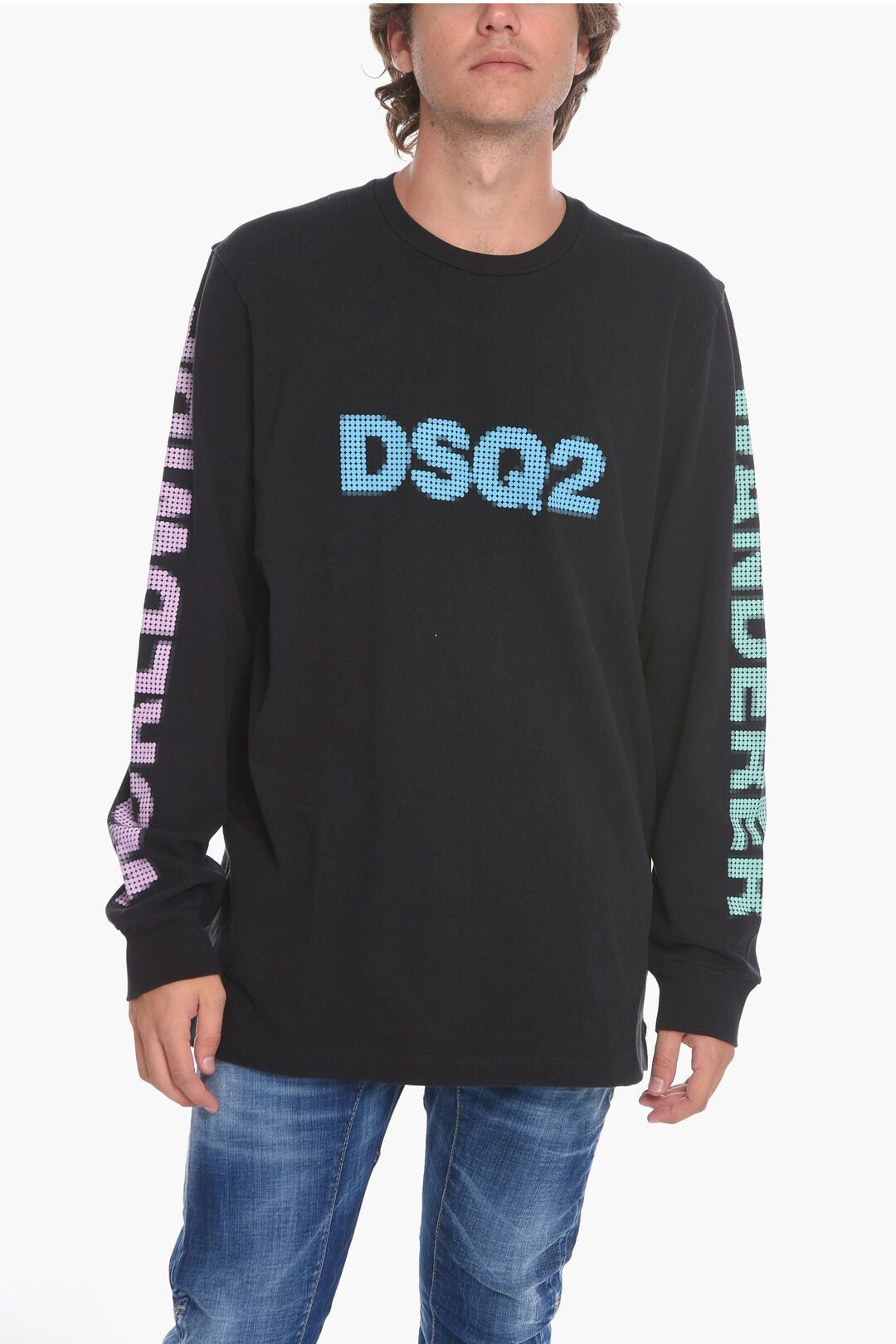 Dsquared2 Crewneck Sweatshirt with Logo Print Size US M / EU 48-50 / 2 - 1 Thumbnail