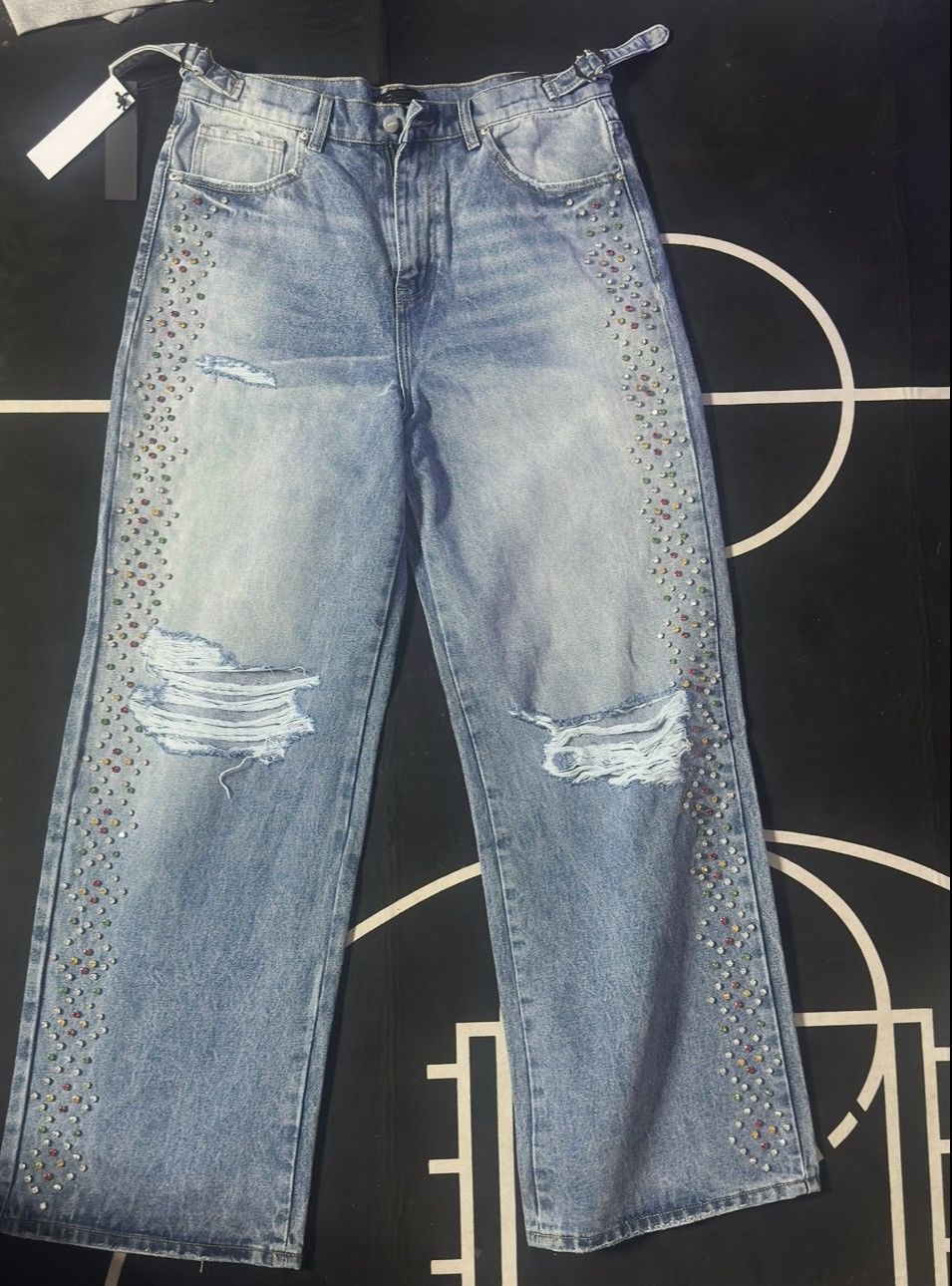 HMDD Hmdd Crystal Denim Size US 34 / EU 50 - 1 Thumbnail