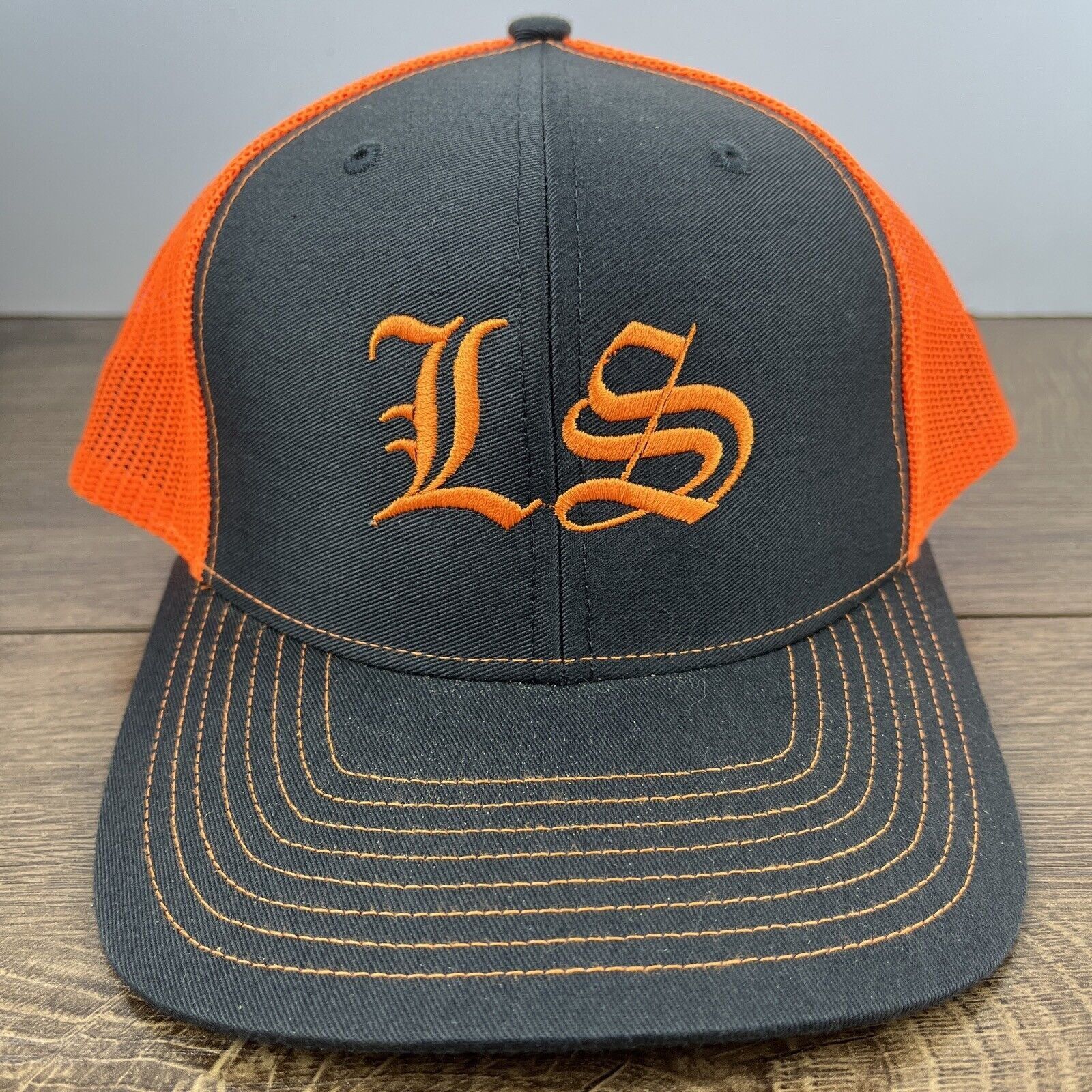 Other LS Snapback Hat LS Gray Hat Adjustable Snapback Adult Size H Size ONE SIZE - 3 Thumbnail