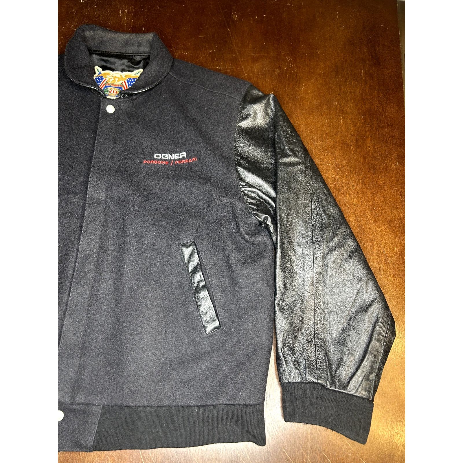 Jeff Hamilton VTG 90s OGNER Motorcars Porche/Ferrari Jeff Hamilton Jacket Size US XL / EU 56 / 4 - 14 Thumbnail