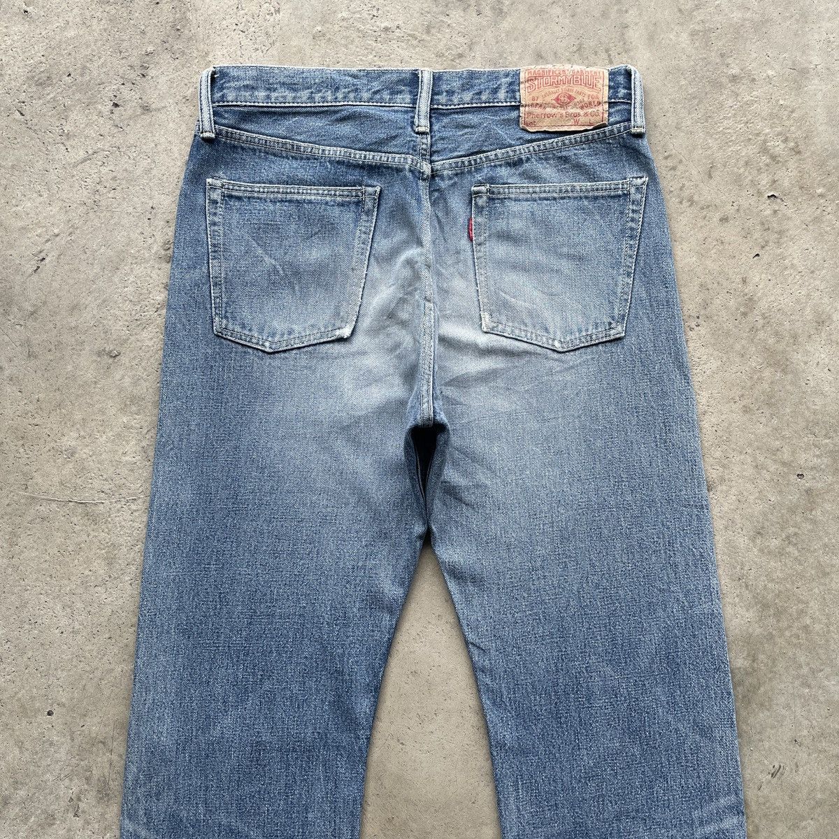 Japanese Brand Vintage StormyBlue Faded Selvedge Jeans Distressed Pants W31 Size US 31 - 10 Thumbnail