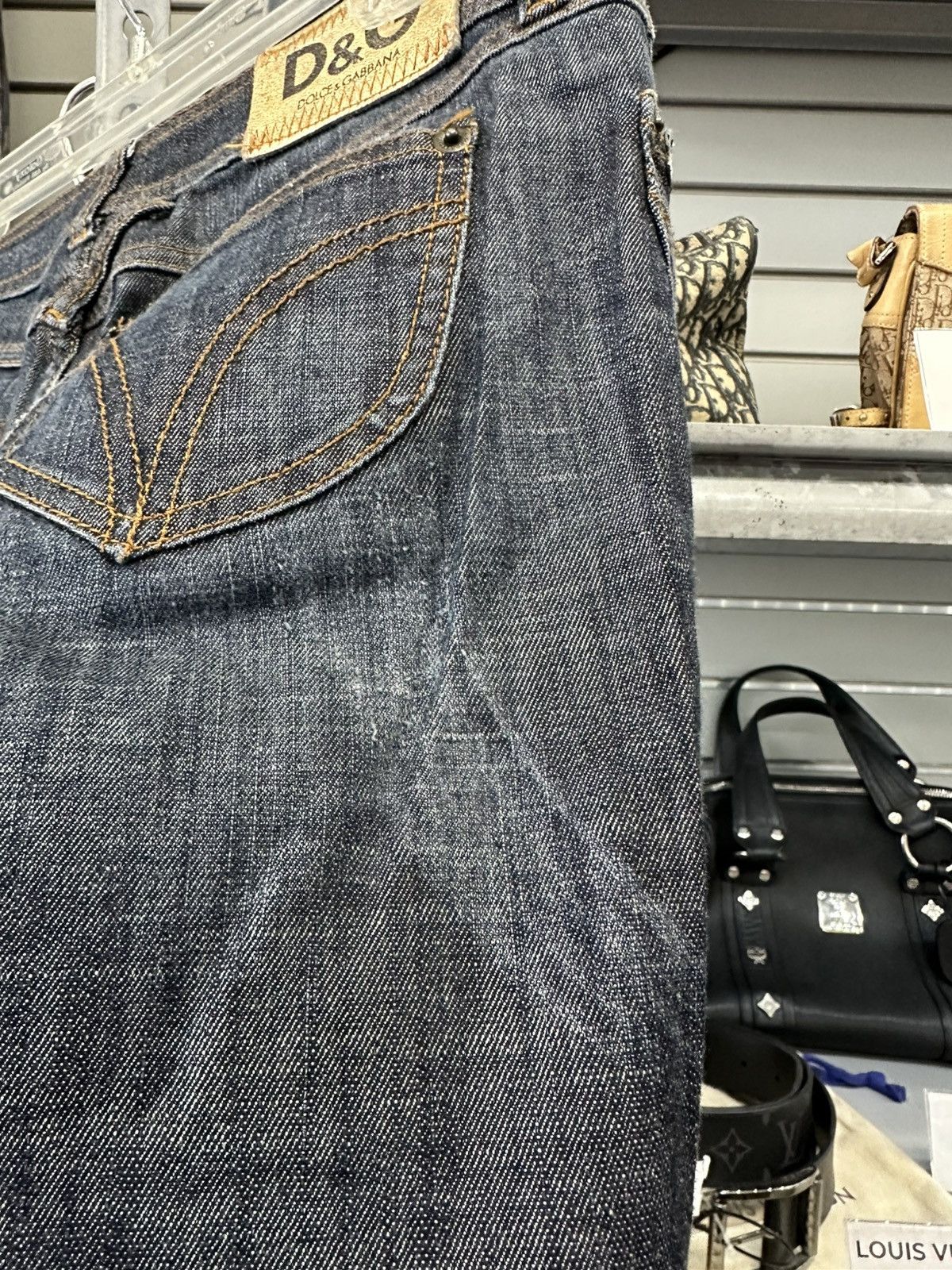 Dolce & Gabbana D&G SLIM DENIM LOGO SHORTS JORTS Size 26" / US 2 / IT 38 - 6 Thumbnail
