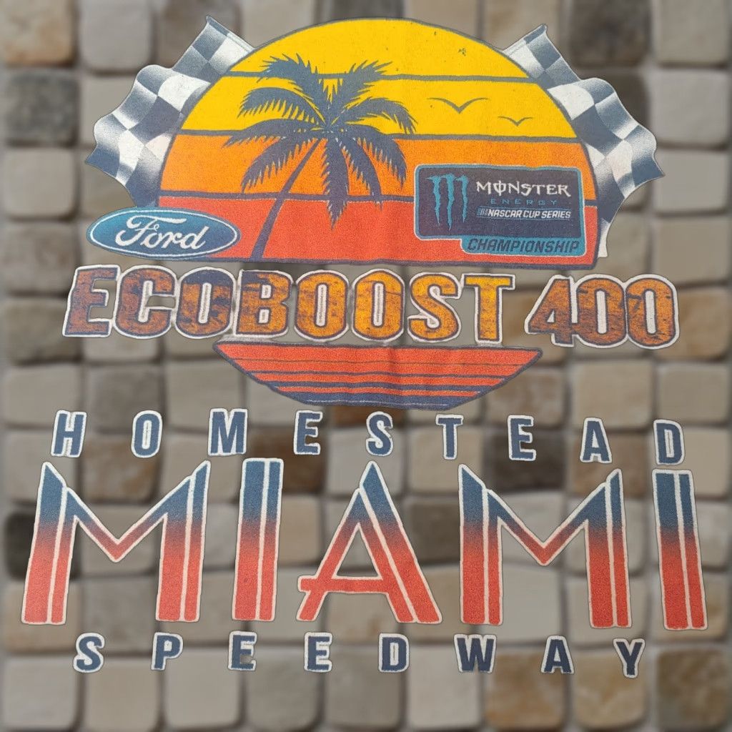 Fruit Of The Loom VINTAGE Ecoboost 400 Shirt Large Homestead Miami FL Speedway NASCAR Monster 2019 Size US L / EU 52-54 / 3 - 1 Thumbnail