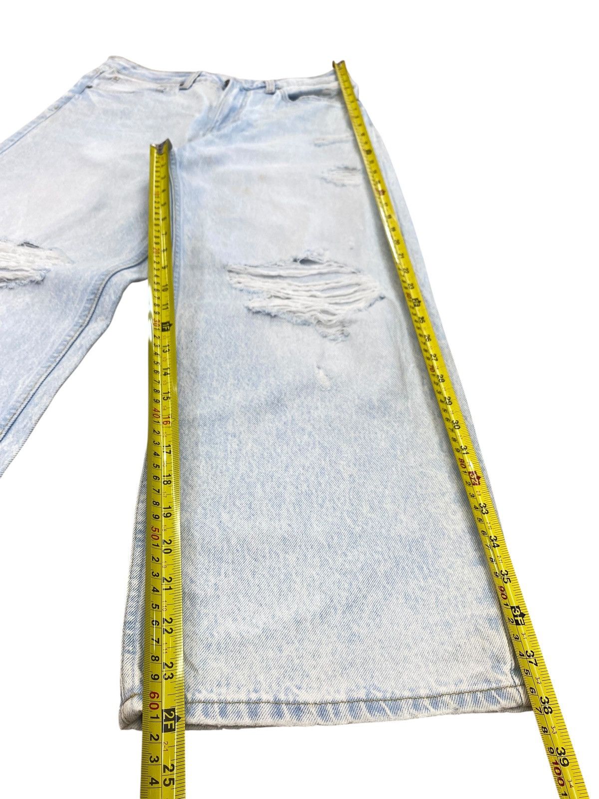 Japanese Brand Japanese Brand Acid Wash Distressed Style Baggy Jeans Size US 31 - 12 Thumbnail