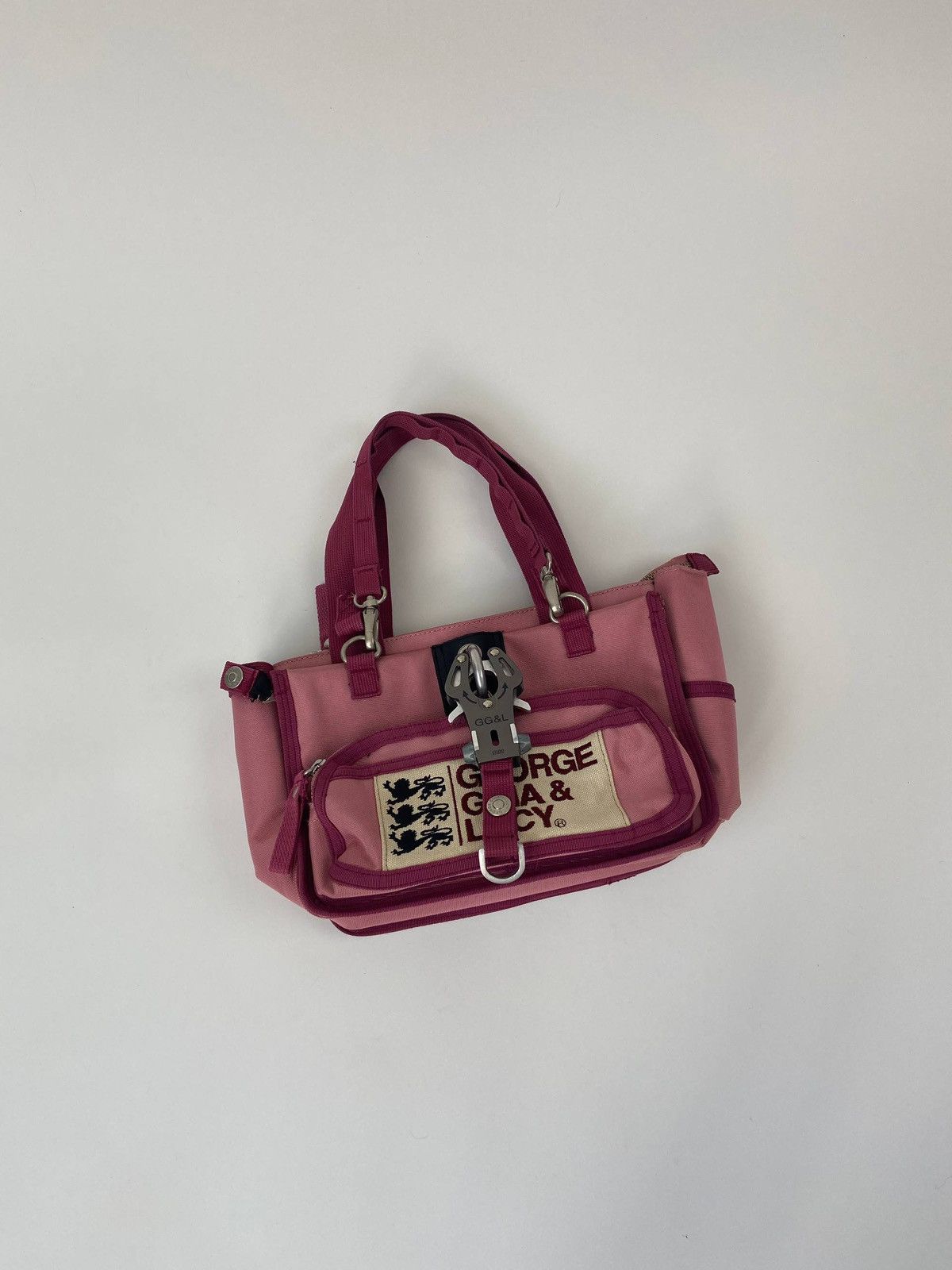 George Gina & Lucy Okinawa Punk Pink Nylon Shoulder Bag Y2K Utility RareHandbag Size ONE SIZE - 2 Thumbnail