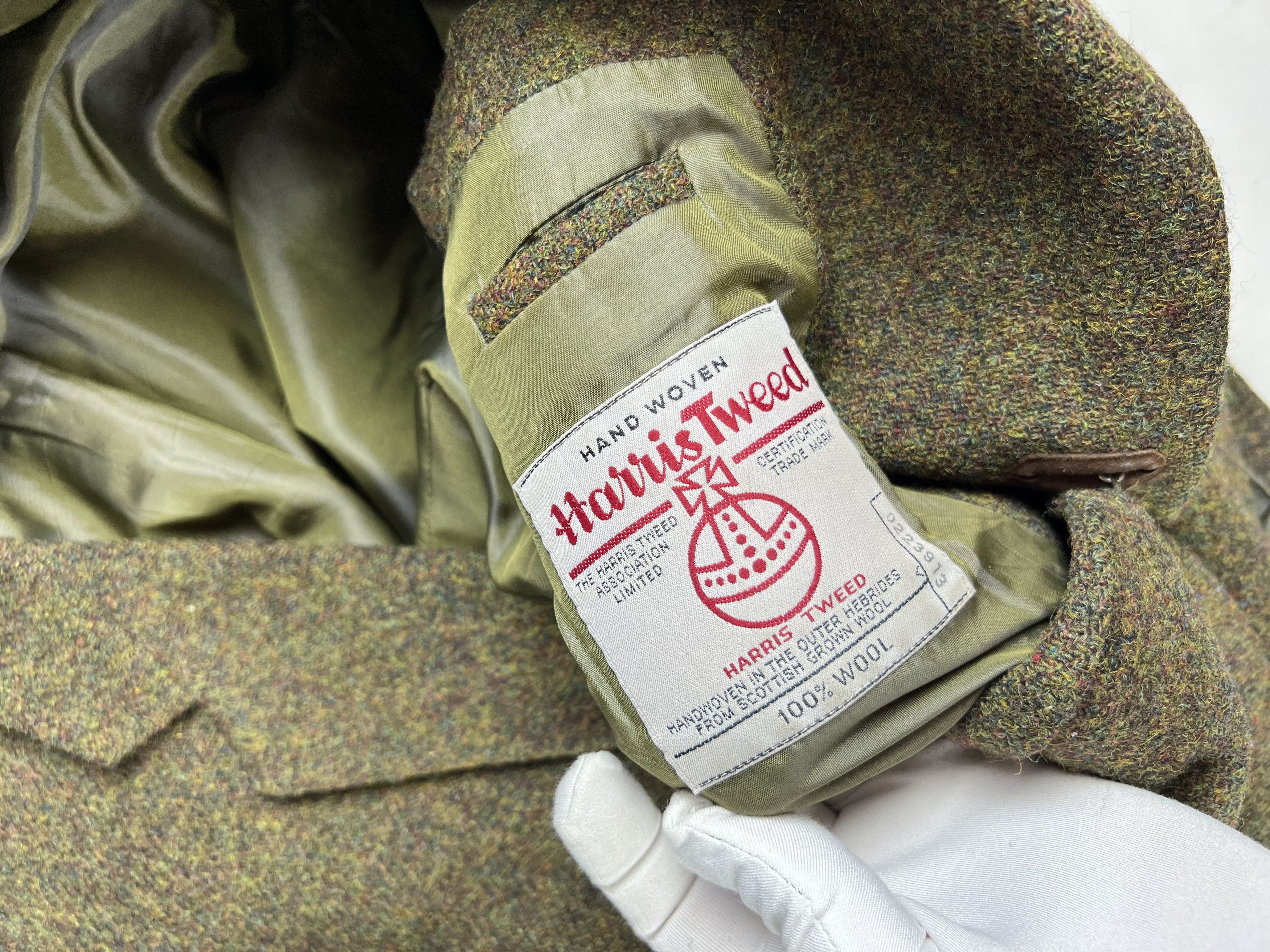 Harris Tweed × Vintage Vintage Harris Tweed Wool Blazer L Size 50R - 4 Thumbnail