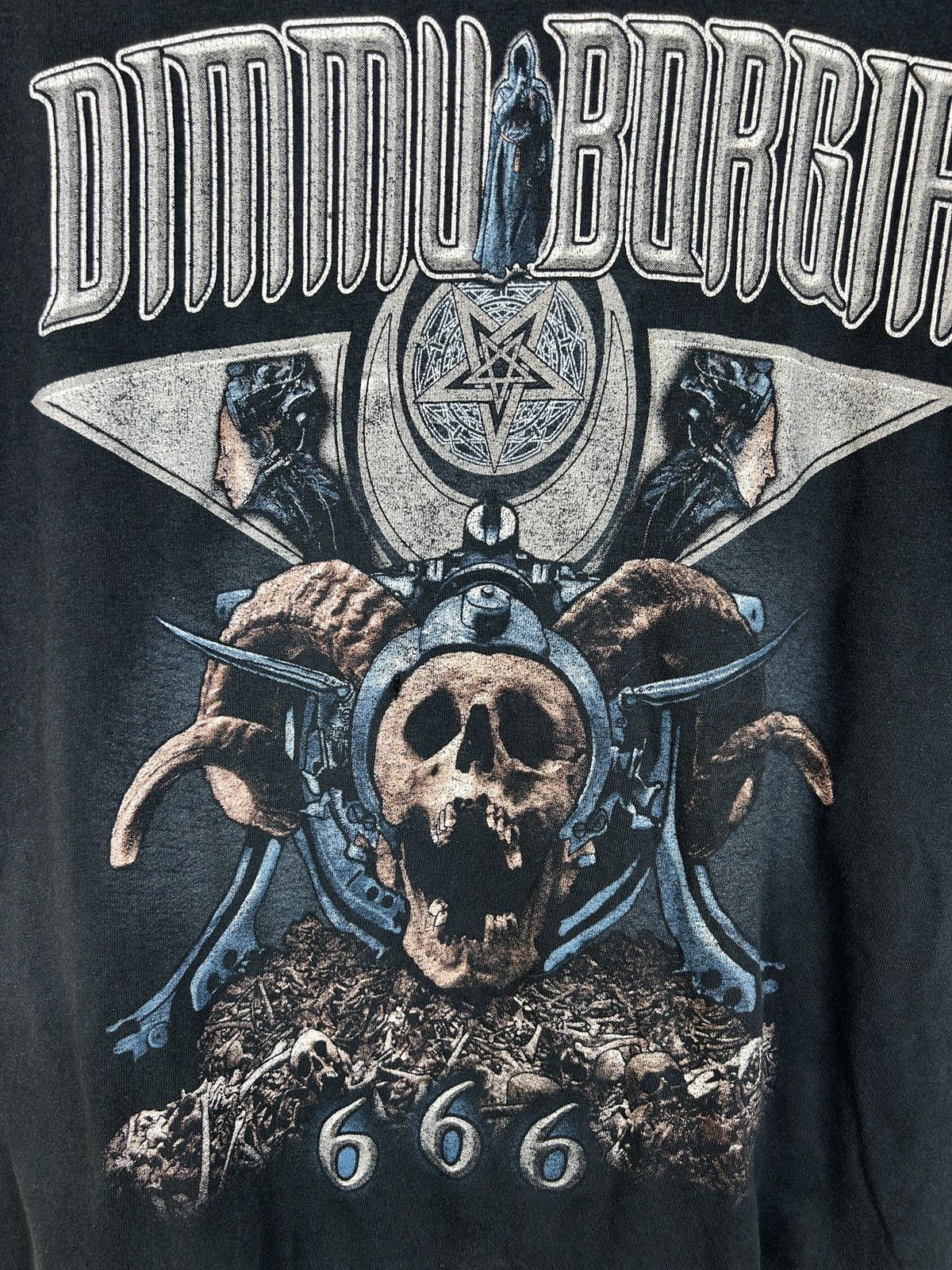Band Tees Vintage Dimmu Borgir 666 Faded Distressed Metal T-Shirt M Size US M / EU 48-50 / 2 - 2 Thumbnail