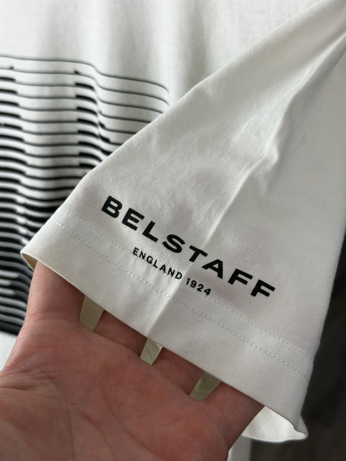 Belstaff Belstaff Graphic Print Logo White Tee T-shirt Size US M / EU 48-50 / 2 - 6 Thumbnail