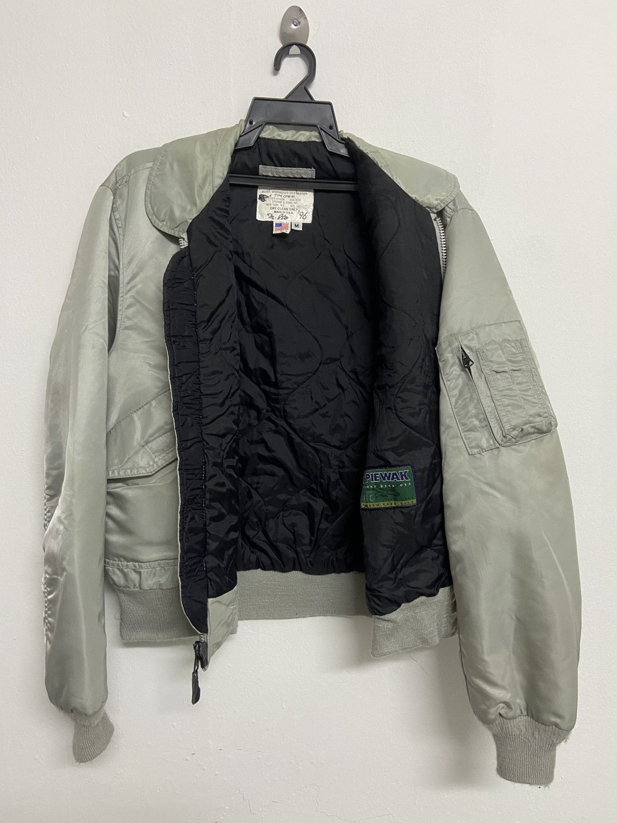 I. Spiewak And Sons Spiewak CPW-45 Flight Bomber Jacket Made in USA Size Medium Size US M / EU 48-50 / 2 - 6 Thumbnail