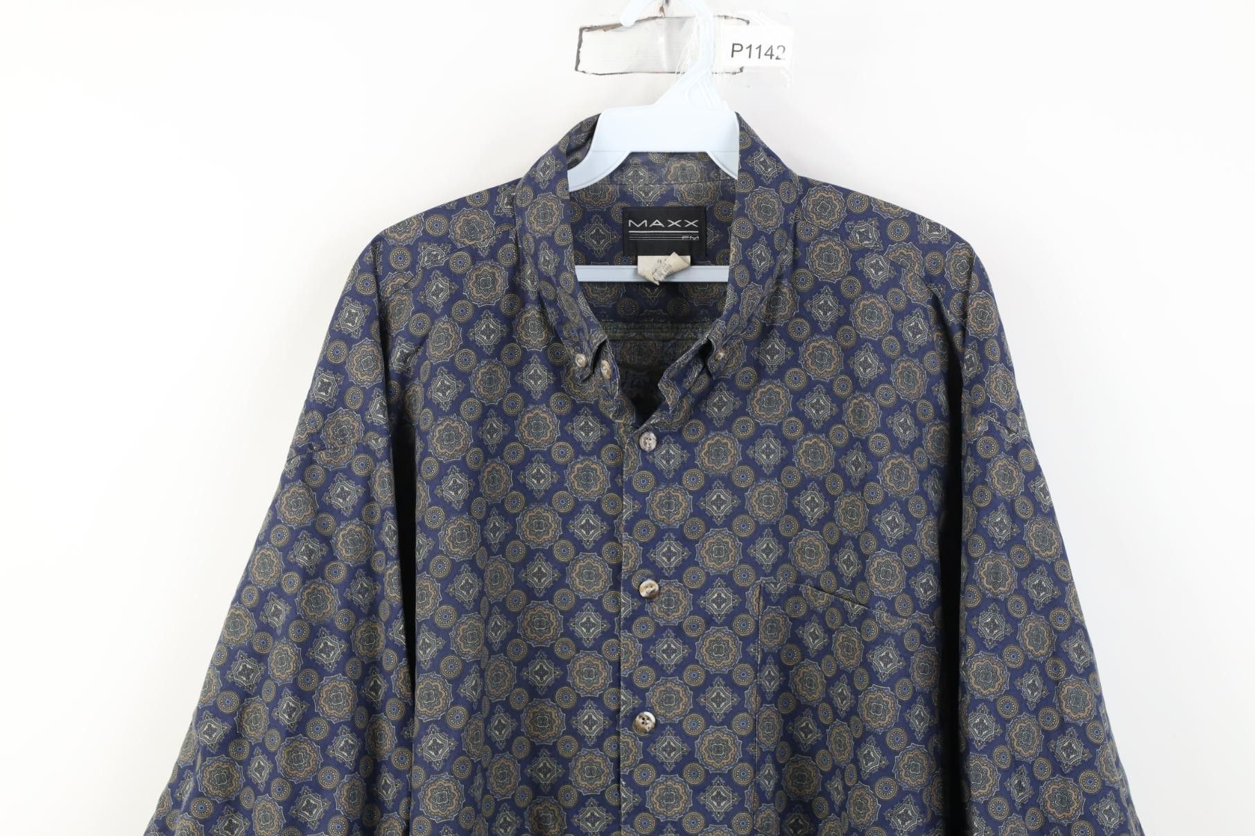 Vintage Vintage 90s Streetwear Collared Button Down Shirt USA Size US L / EU 52-54 / 3 - 2 Thumbnail