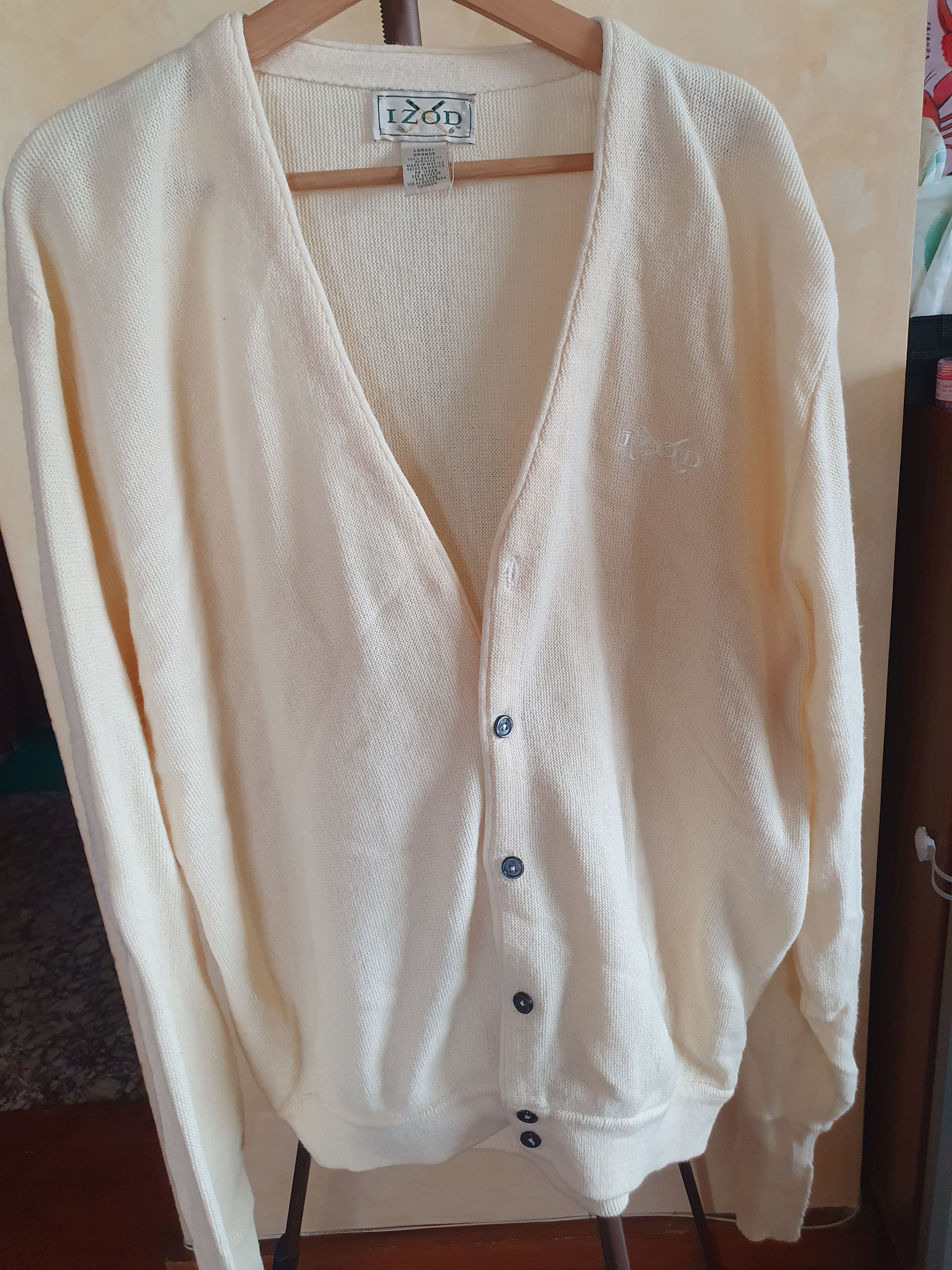 Izod × Vintage Izod Vintage Golf Cardigan Button Up V-Neck Made in Mexico L Size US L / EU 52-54 / 3 - 1 Thumbnail