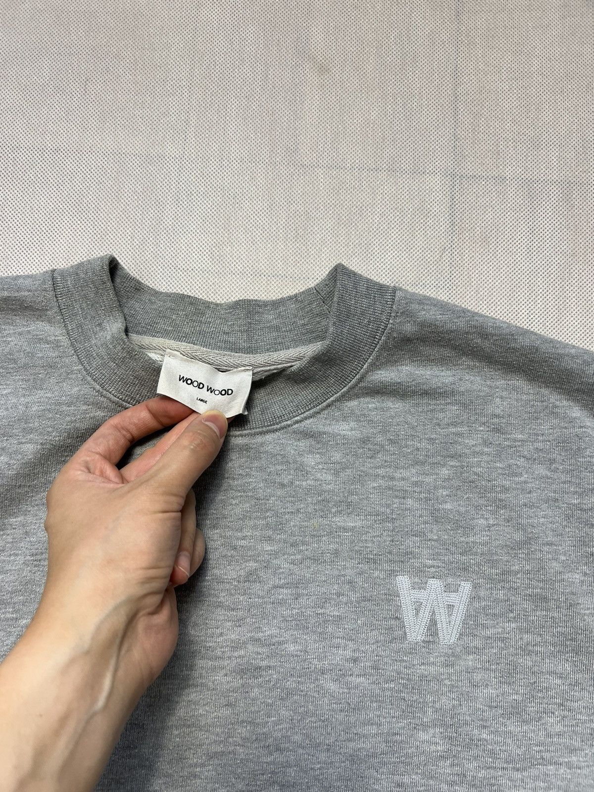 Wood Wood Sweatshirts Wood Wood small logo boxy fit 63x63 cm Size US L / EU 52-54 / 3 - 2 Thumbnail