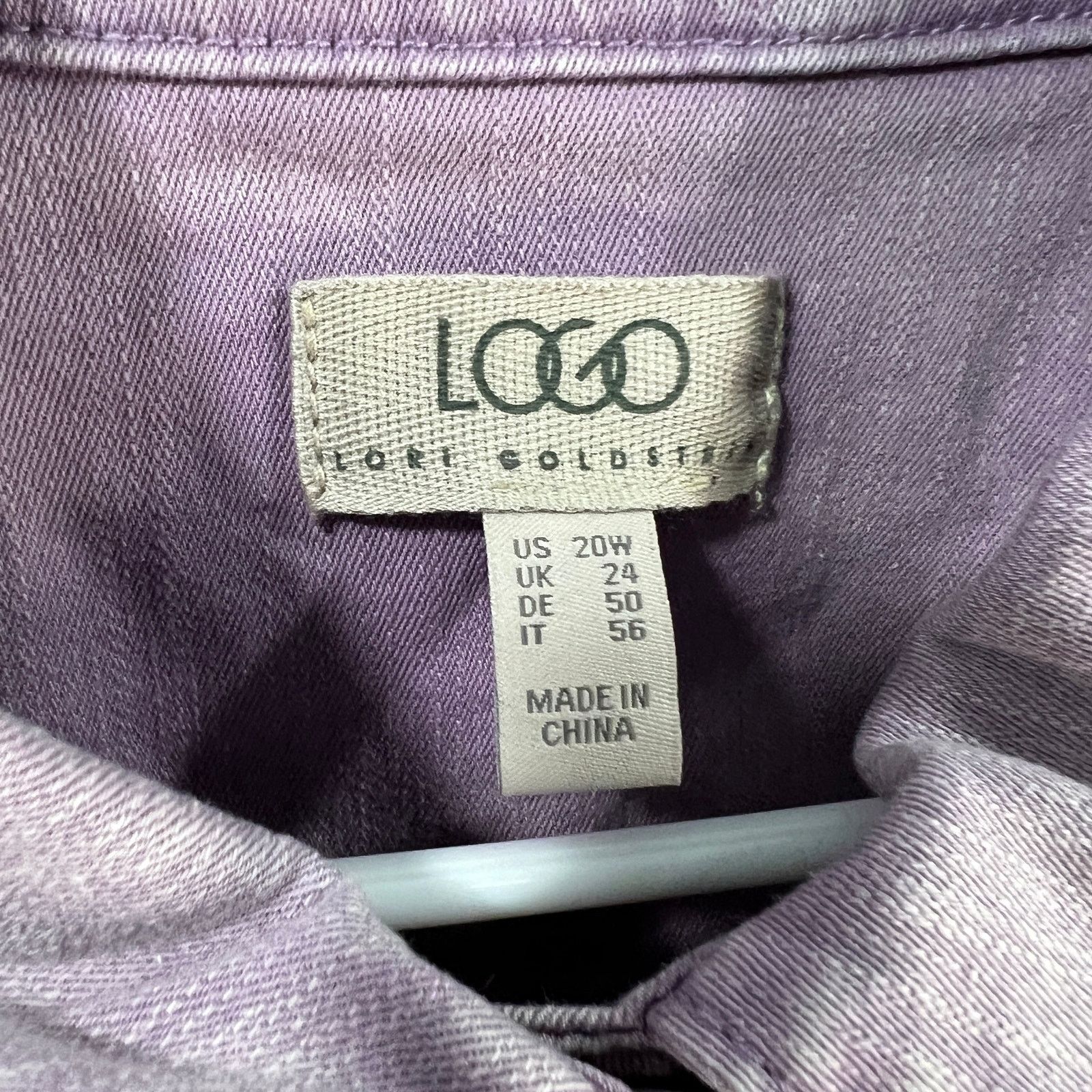 Other LOGO by Lori Goldstein Jeans Jacket Womens Size 3XL / US 20-22 - 3 Thumbnail