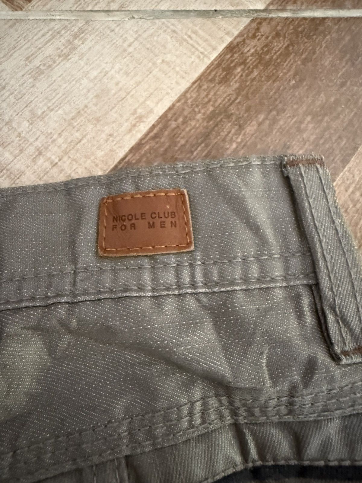 Nicole Club NICOLE CLUB FOR MEN WAX COATED BONDAGE BOOTCUT DENIM Size US 30 / EU 46 - 9 Thumbnail