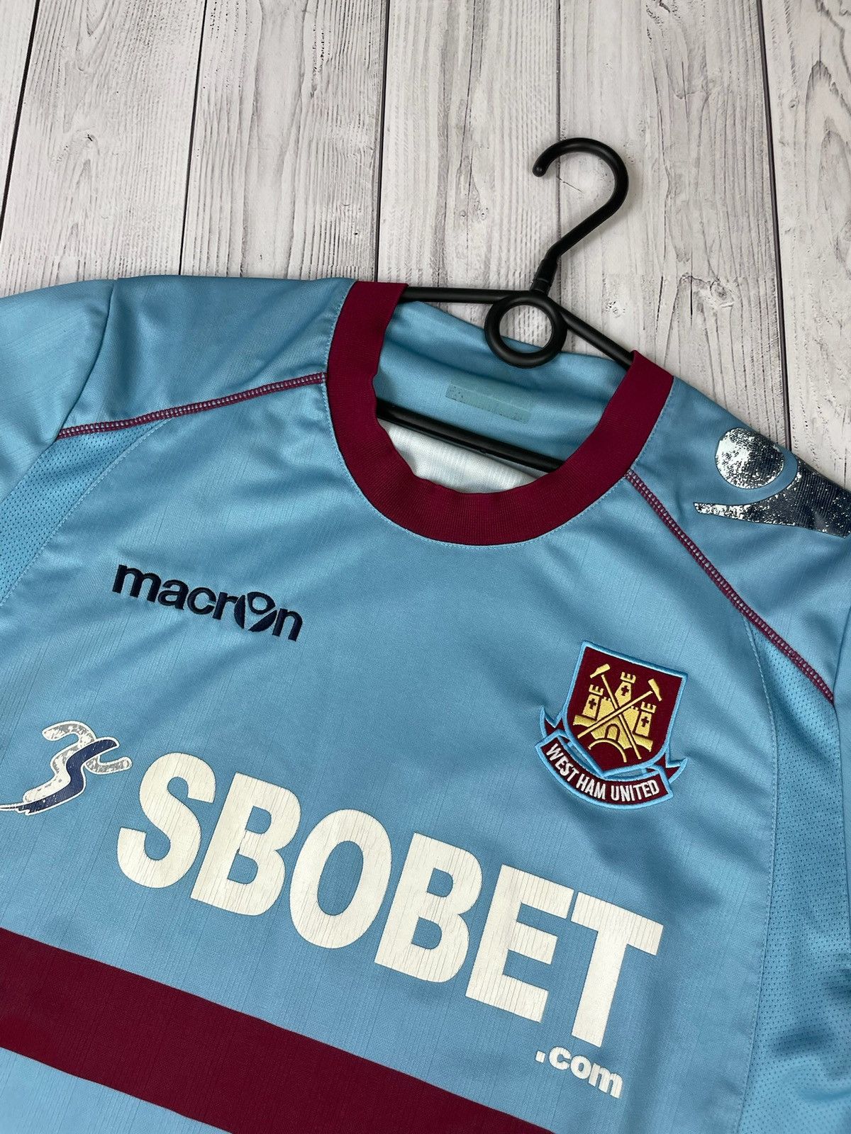 Vintage Vintage West Ham blue away rare macron size L rare Size US L / EU 52-54 / 3 - 2 Thumbnail