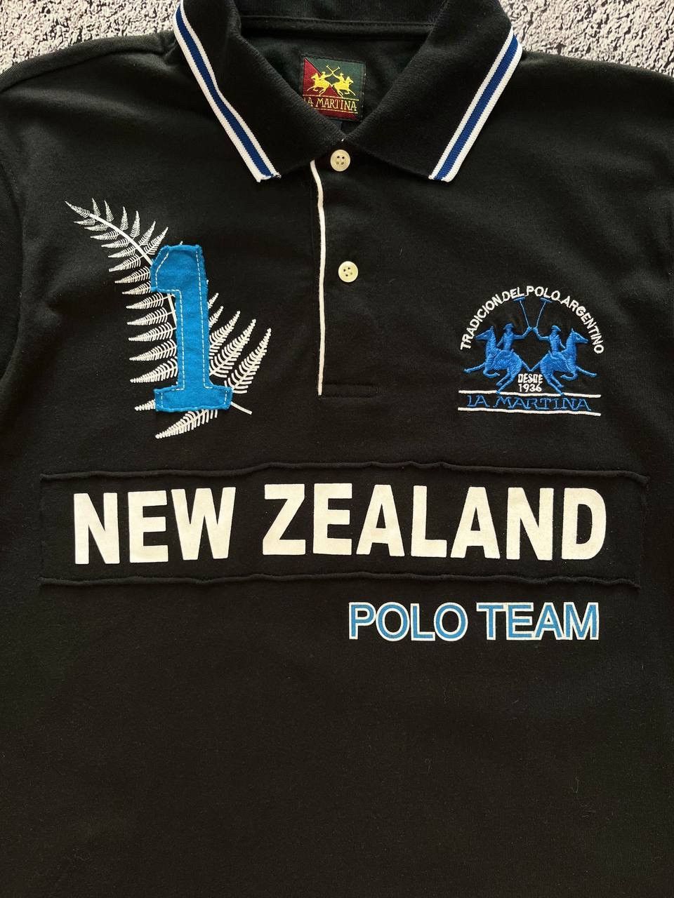 La Martina × New Zealand Outback × Vintage La Martina Polo Team Shirt New Zealand Size M Size US M / EU 48-50 / 2 - 5 Thumbnail