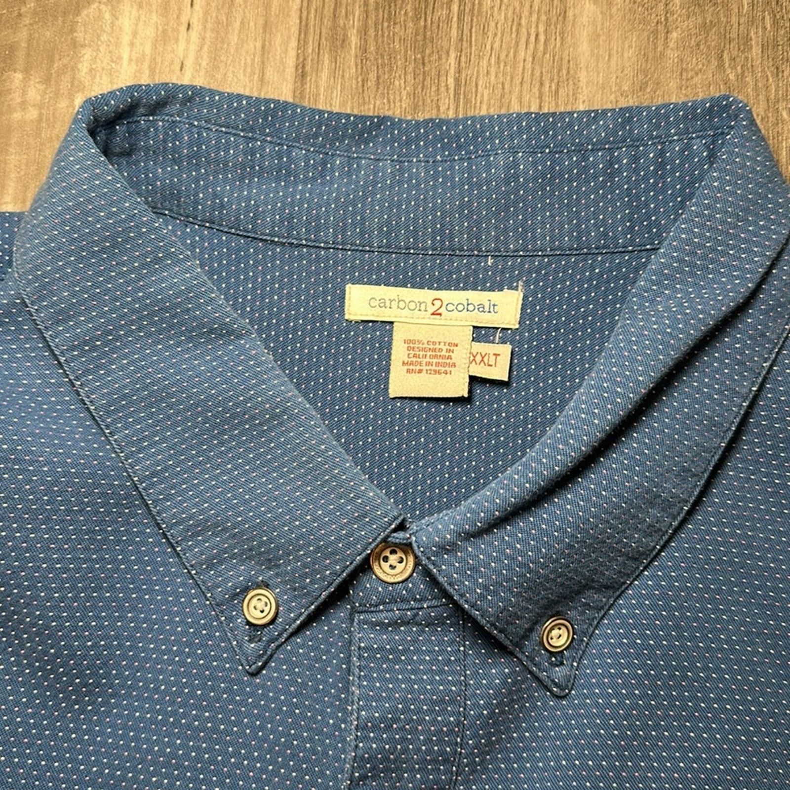 Other Carbon2Cobalt Pointilism Long Sleeve Button Down - 2XLT Size US XXL / EU 58 / 5 - 6 Thumbnail