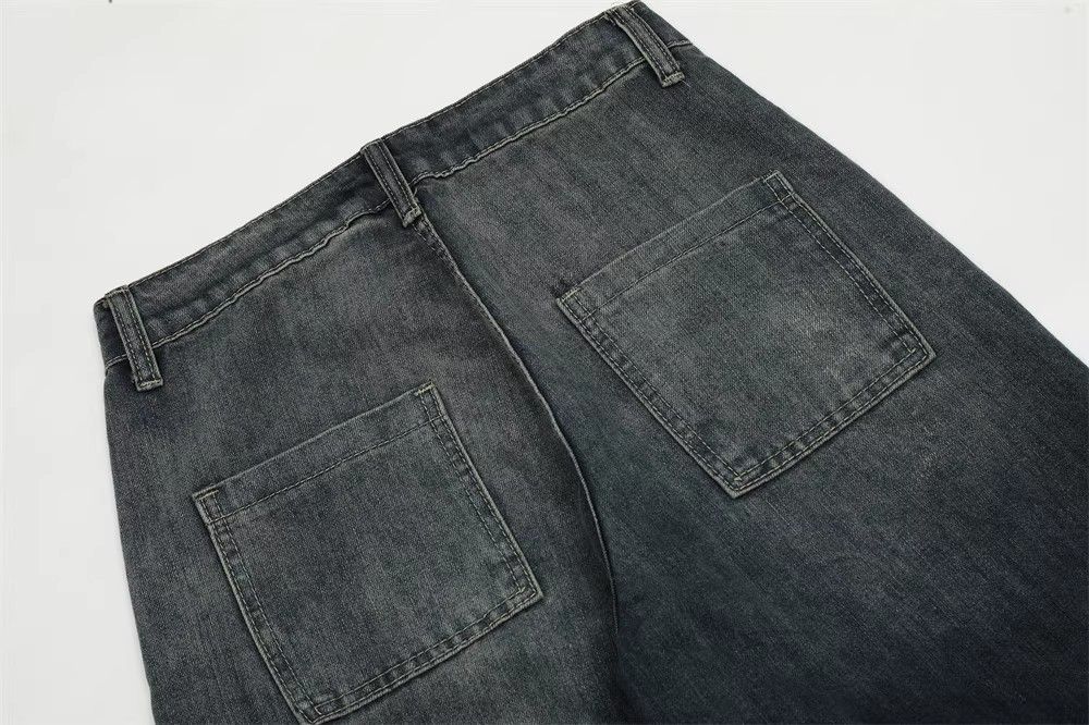 Japanese Brand × Jean Hip-hop fun graffiti straight loose washed distressed jeans Size US 32 / EU 48 - 6 Thumbnail