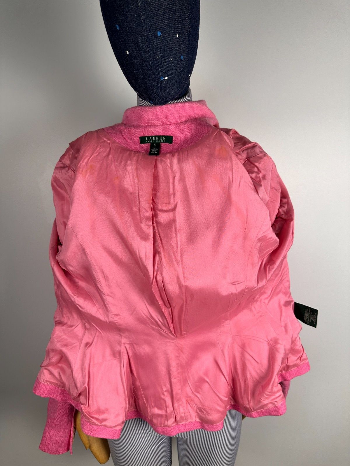 RRL Ralph Lauren Women’s Ralph Lauren Linen Blazer Pink Size 10 Size L / US 10 / IT 46 - 8 Thumbnail