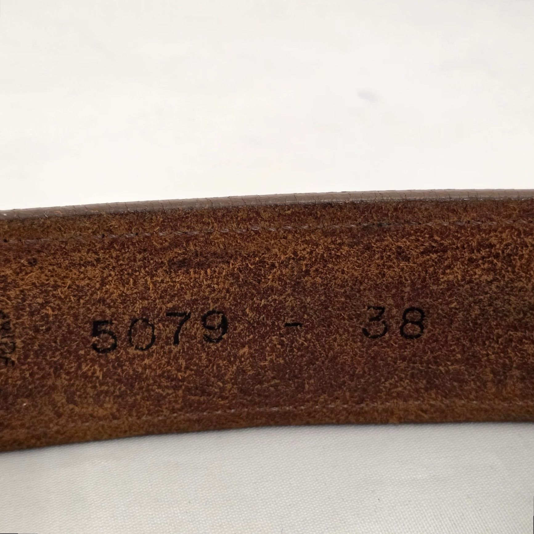 Vintage Nadim Western Belt Genuine Leather Size 38 Brown USA Buckle Accents 1 3/8 in Belt Men Size 38 - 6 Thumbnail