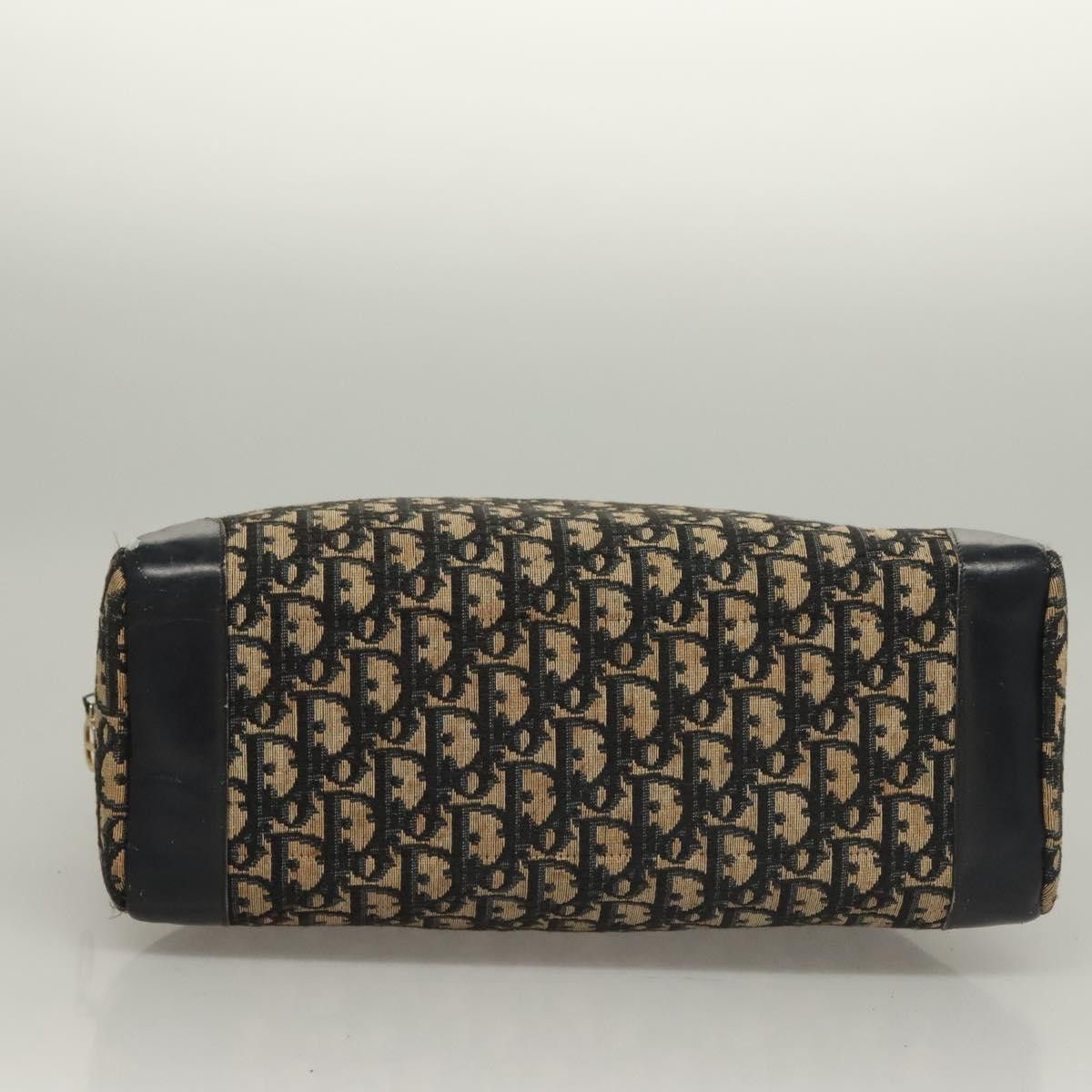 Dior DIOR Trotter Canvas Hand Bag Navy Gold Size ONE SIZE - 9 Thumbnail