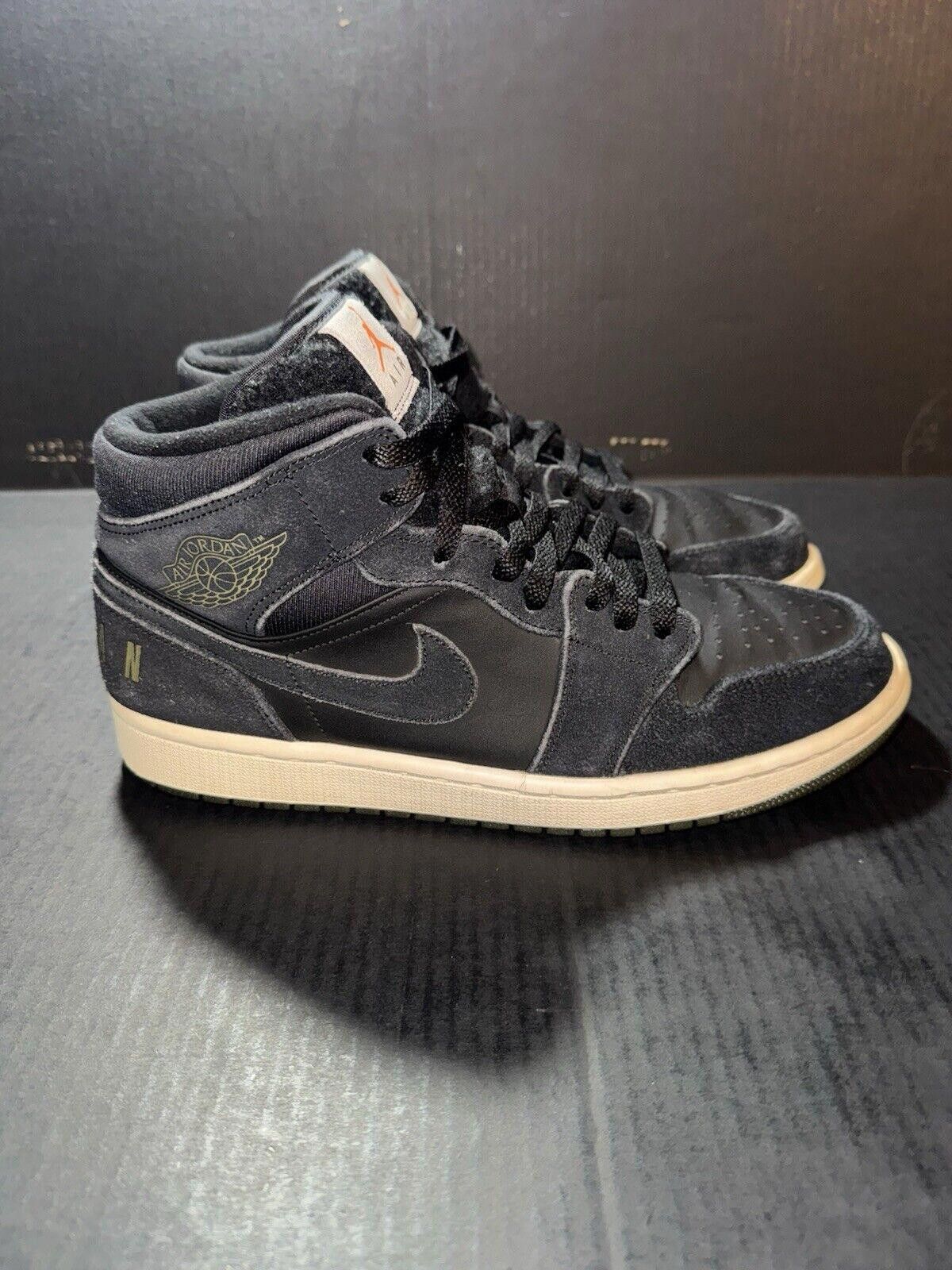 Jordan 1 mid black olive canvas hotsell