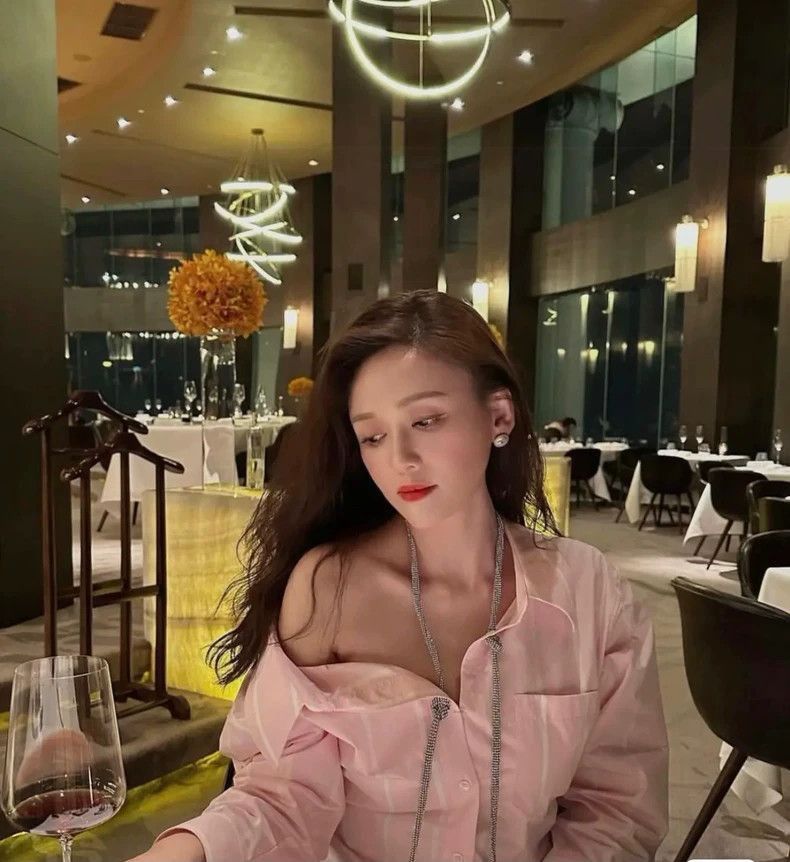 Alexander Wang Pink Crystal Chain Striped Blouse-